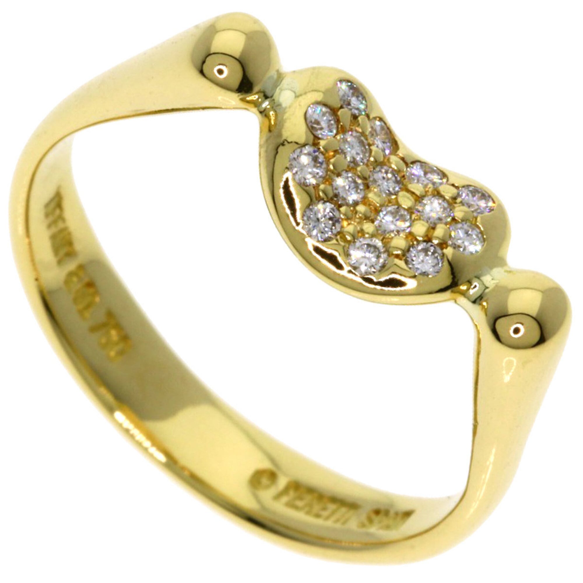 Tiffany & Co. Bean Diamond Ring, 18K Yellow Gold, Women\'s.
