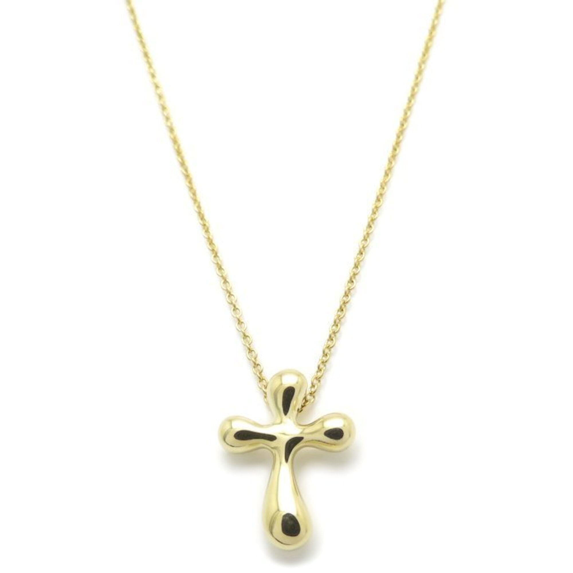 TIFFANY&Co. Tiffany Small Cross Necklace K18YG Women\'s 295641