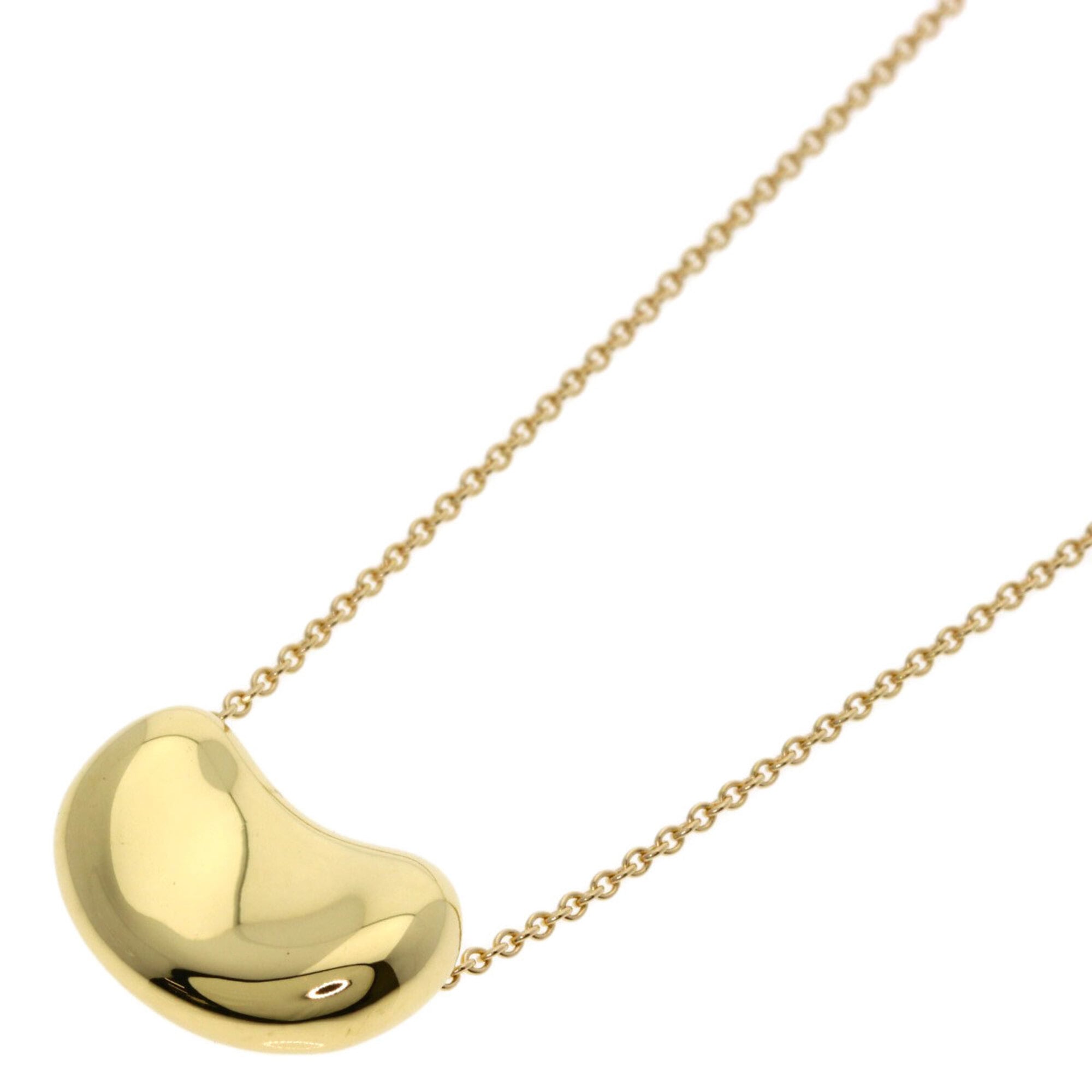 Tiffany Bean Necklace, 18K Yellow Gold, Women\'s, TIFFANY&Co.