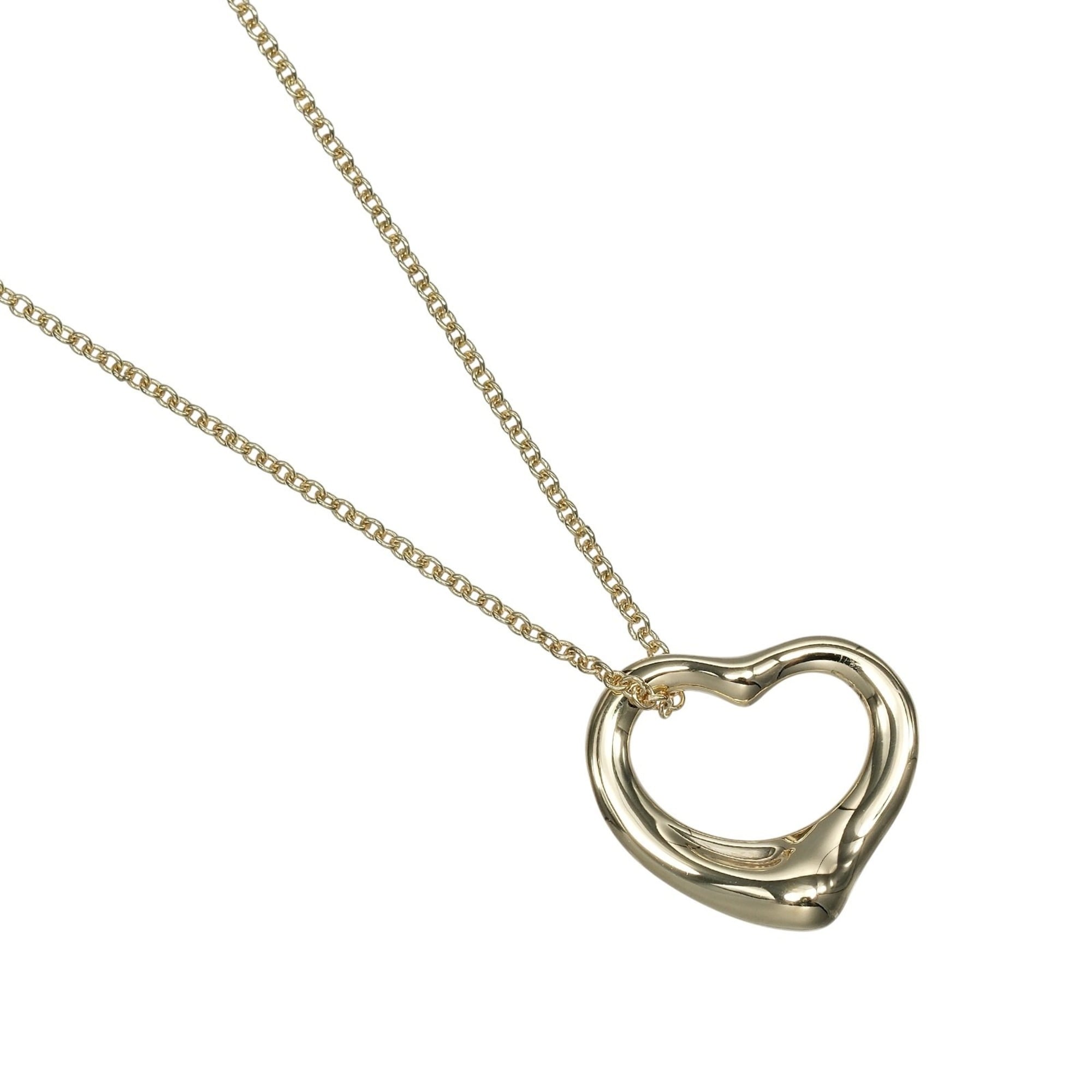 Tiffany & Co. Open Heart Necklace, 18K Yellow Gold, approx. 4.2g.