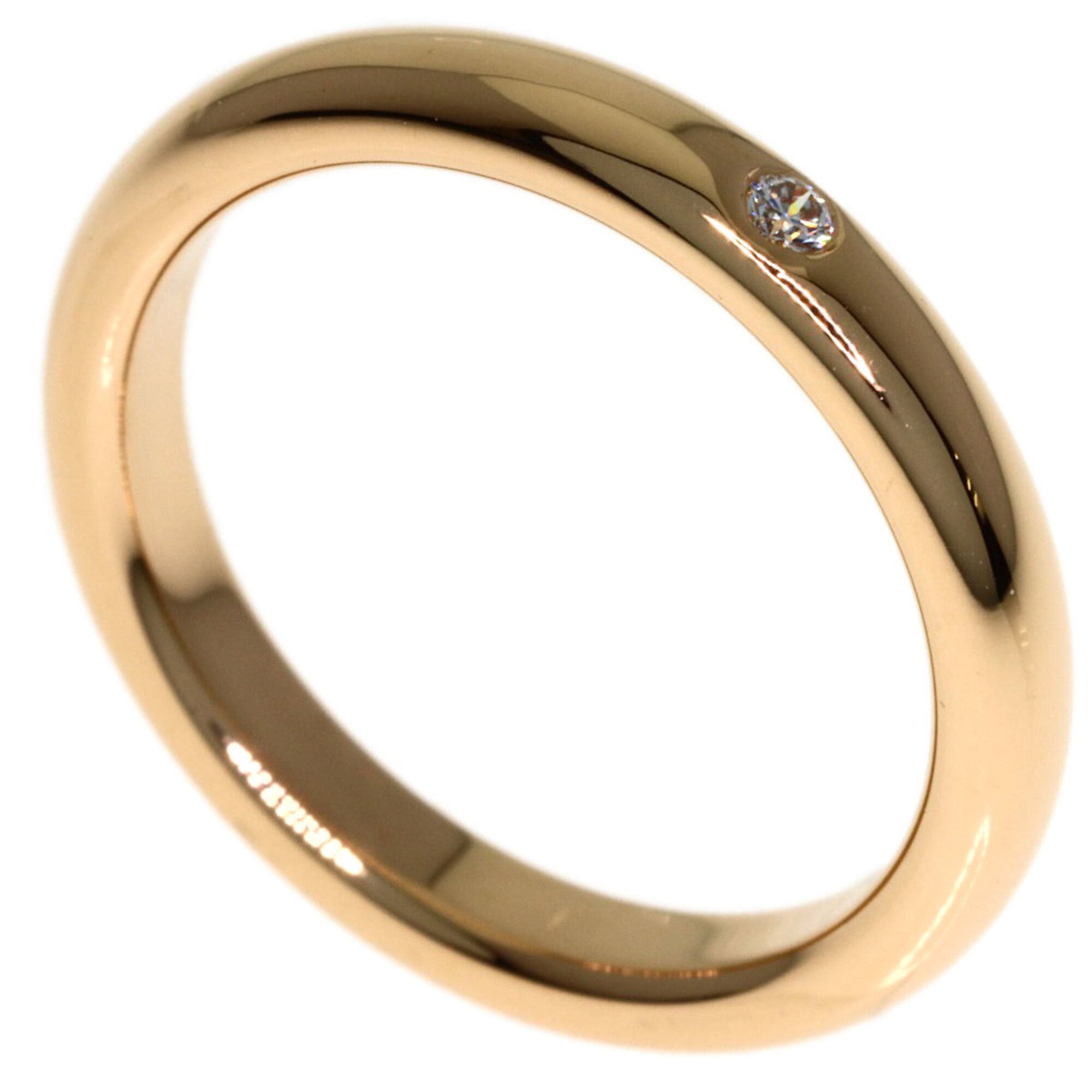 Tiffany & Co. 1P Diamond Wedding Ring, 18K Pink Gold, Women\'s.