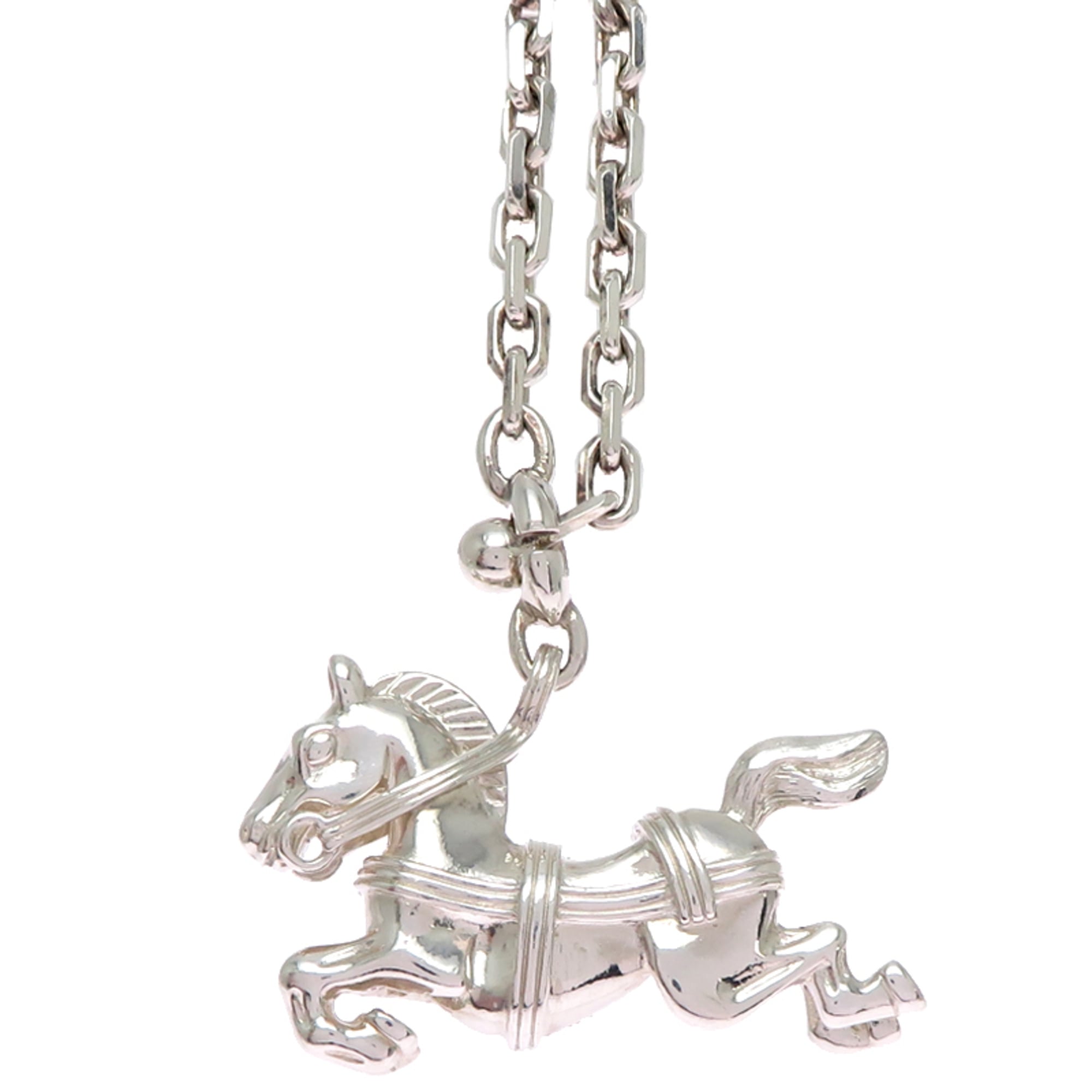 Hermes Cheval Horse Charm for Women and Men, Sterling Silver 925