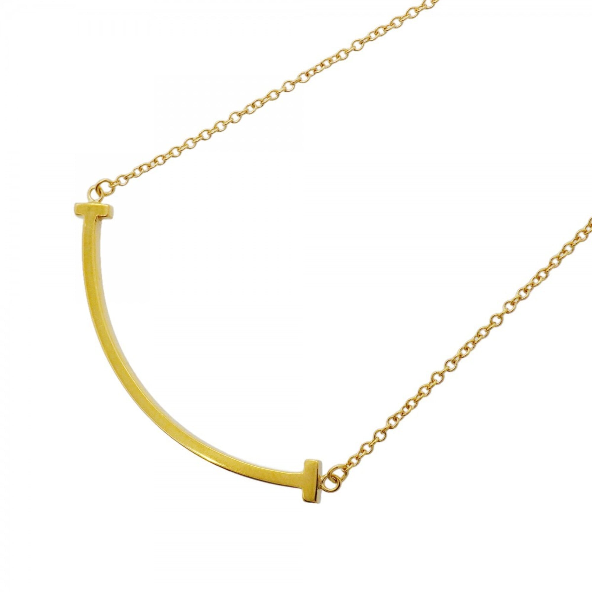 Tiffany & Co. T Smile Small Necklace, 18K Yellow Gold, Women\'s, P3140031