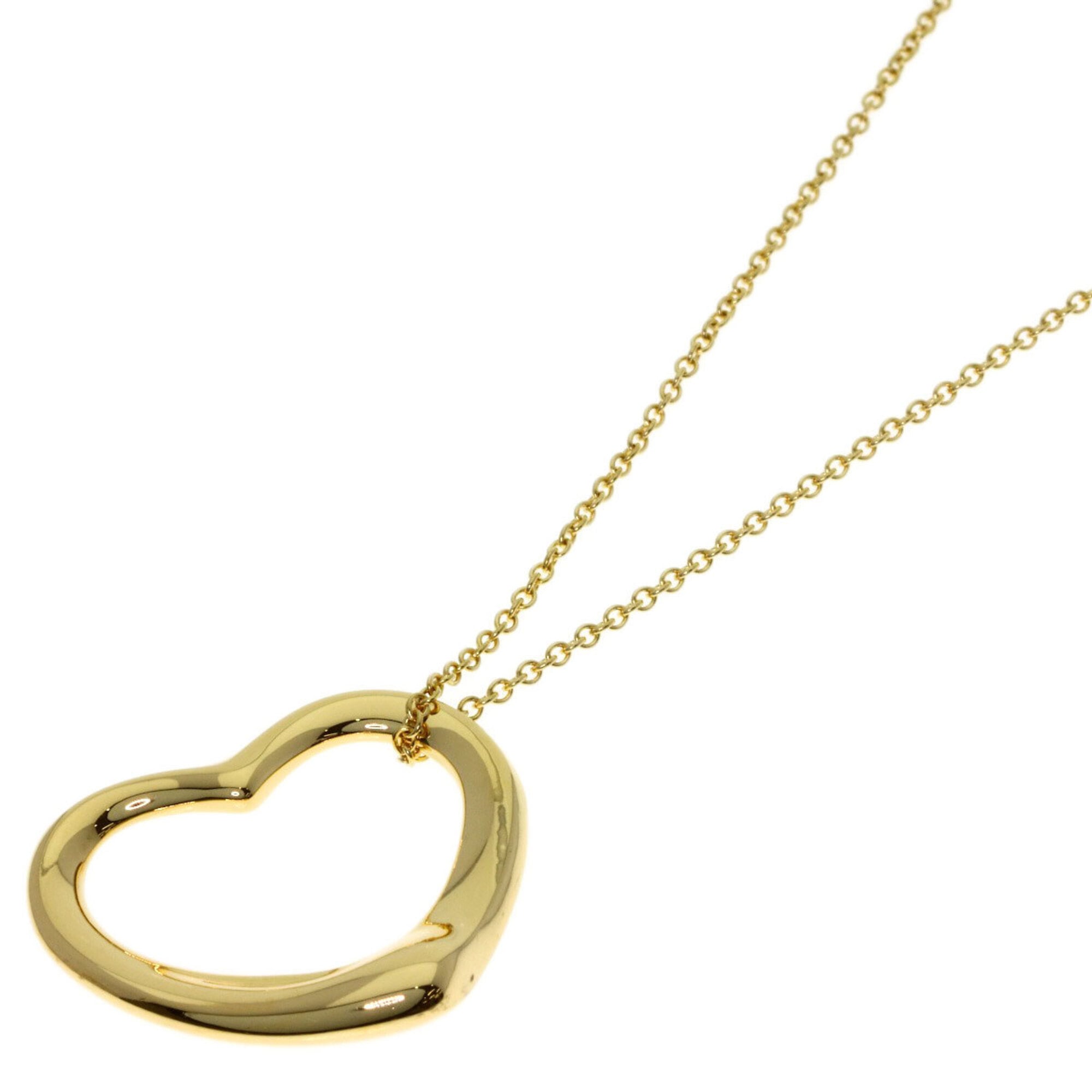 Tiffany & Co. Open Heart Necklace, 18K Yellow Gold, Women\'s.