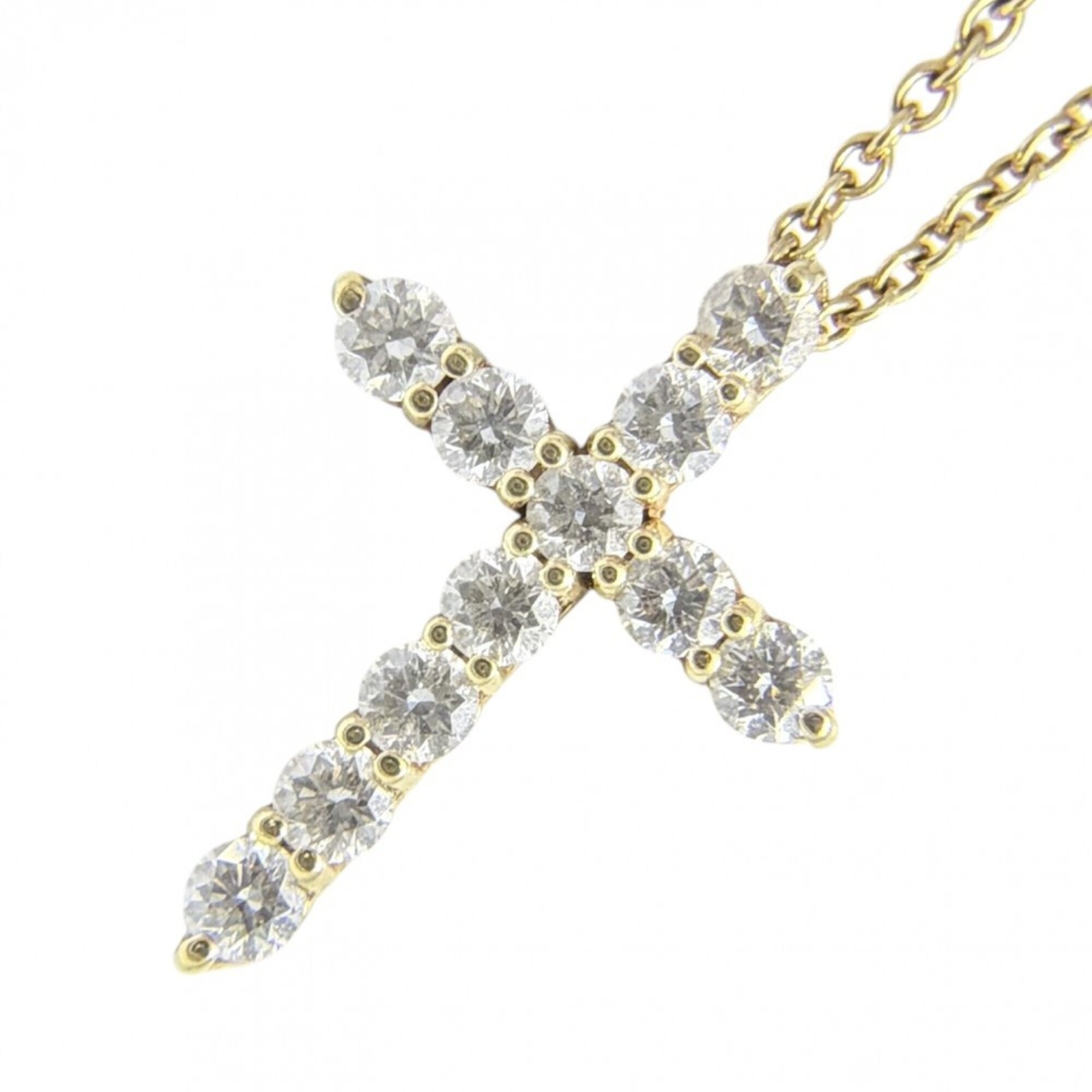 Tiffany & Co. Women\'s Necklace, Jewelry, Accessory, Cross Pendant, Small, 18K Gold (Au750), TIFFANY