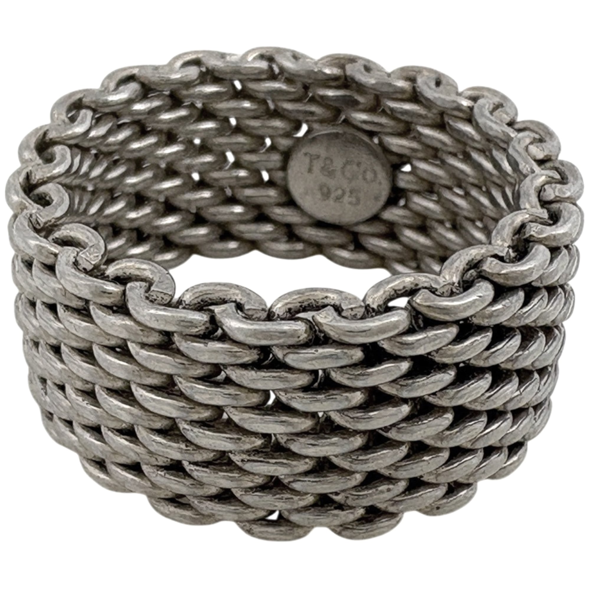 Tiffany & Co. Somerset Mesh Ring, Sterling Silver 925, Women\'s Ring
