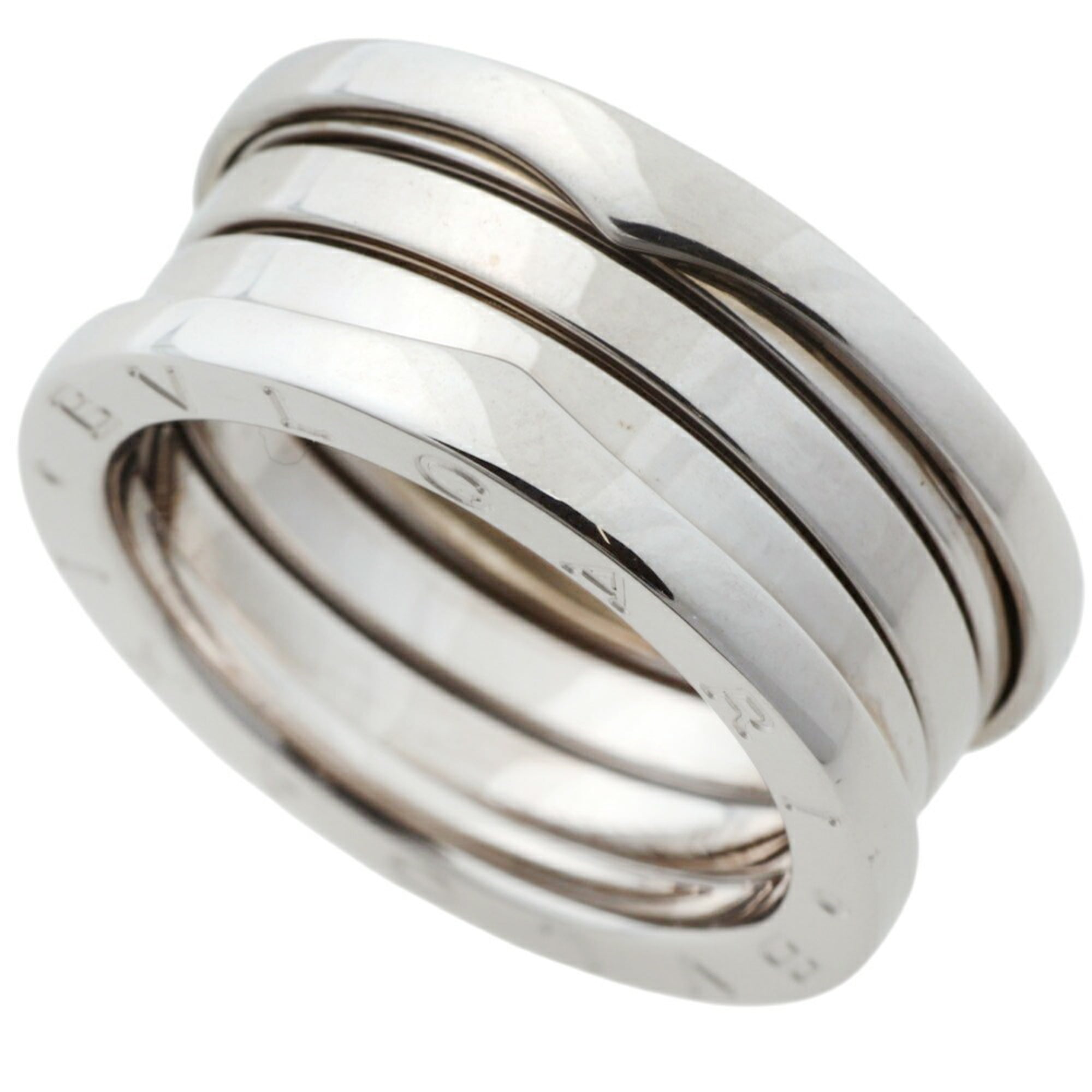 Bulgari BVLGARI 10.3g B.zero1 Ring 3-Band 18KWG White Gold #55 (Size 14.5)