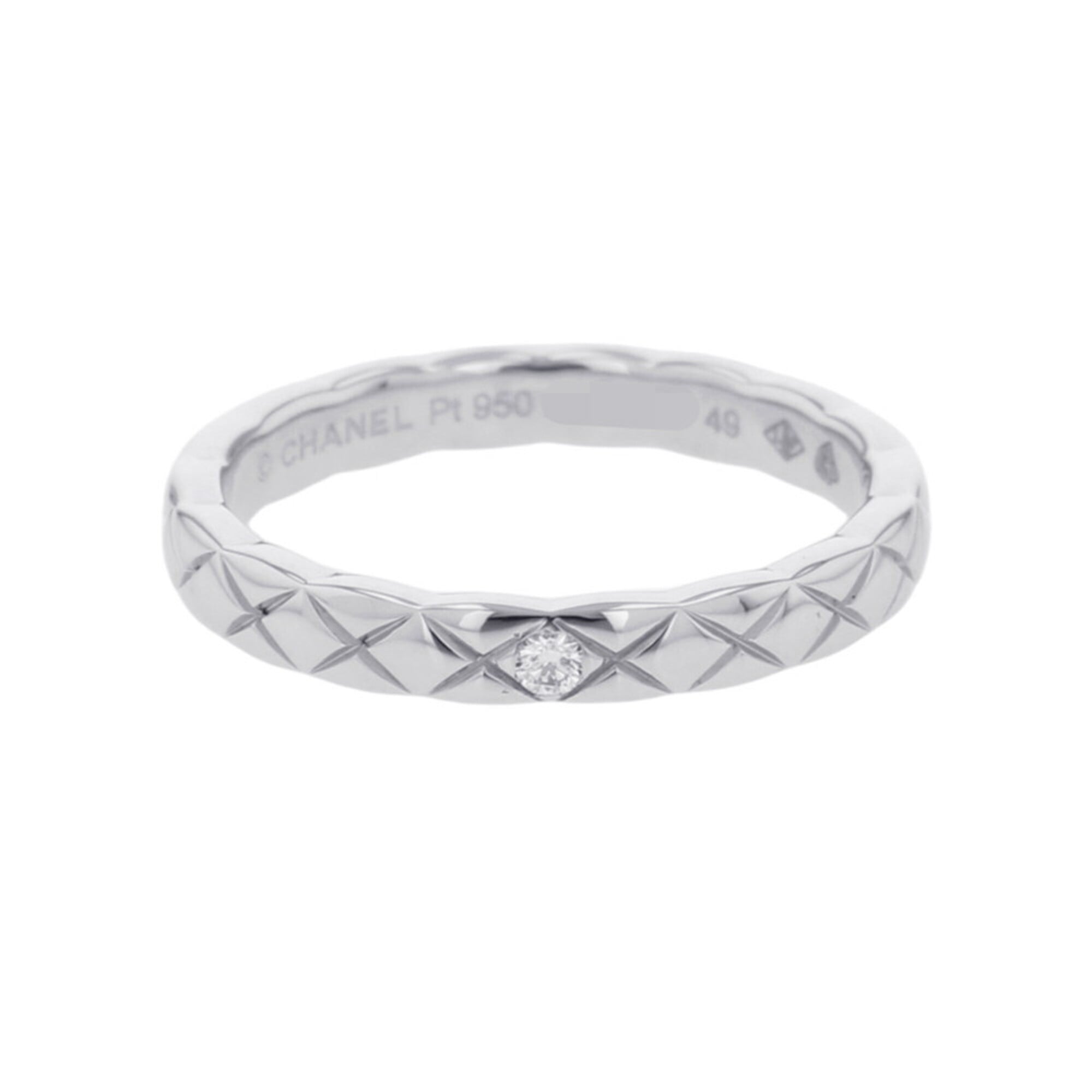 Chanel Coco Crush Collection Wedding Ring, Small Diamond (1P, approx. 0.03ct), Pt950 Platinum, Size