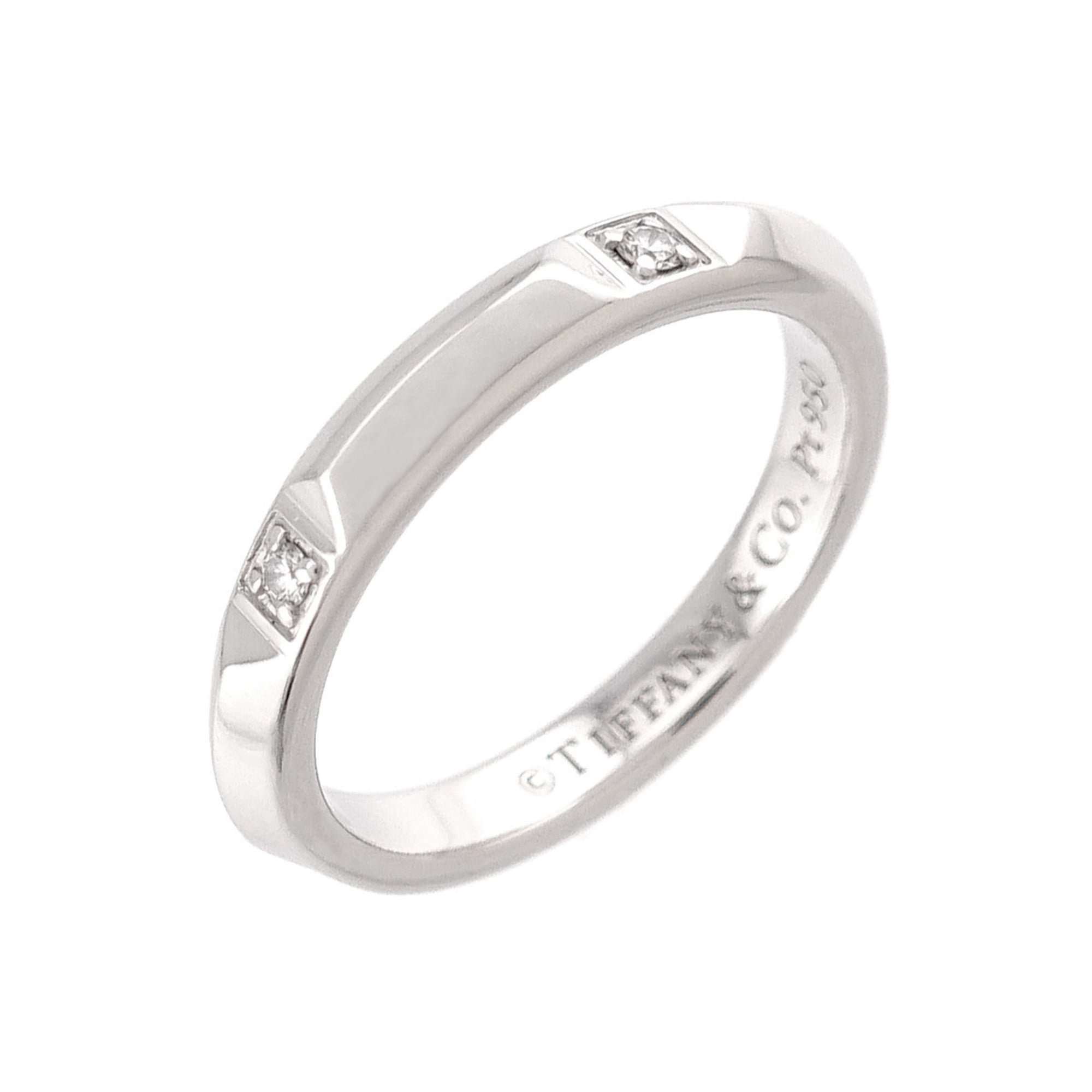 Tiffany & Co. True Band Ring, Diamond, Platinum Ring