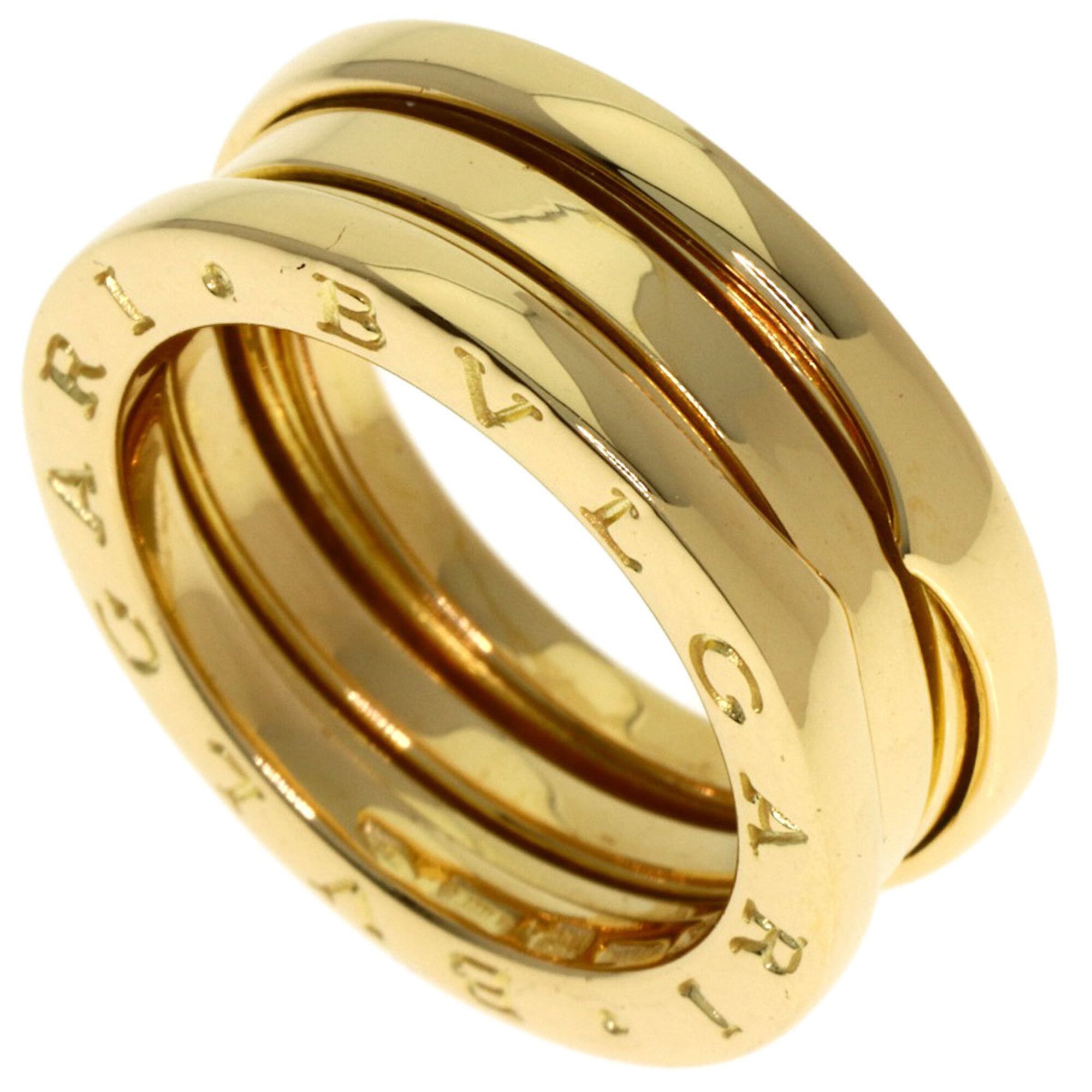 BVLGARI B-zero1 2-band ring #52, 18K yellow gold, women\'s.