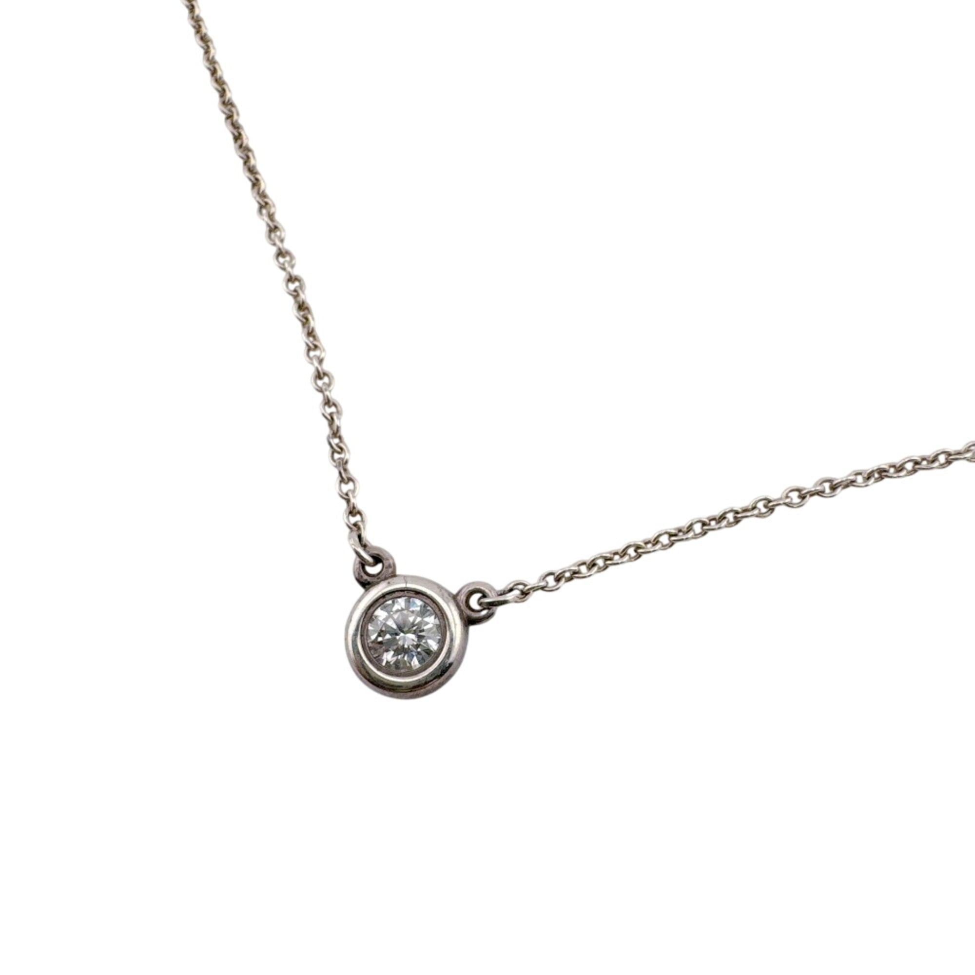 TIFFANY&Co. Tiffany Choker, 0.17ct Diamond, 925 Sterling Silver, Total Weight Approx. 1.8g, By the Y