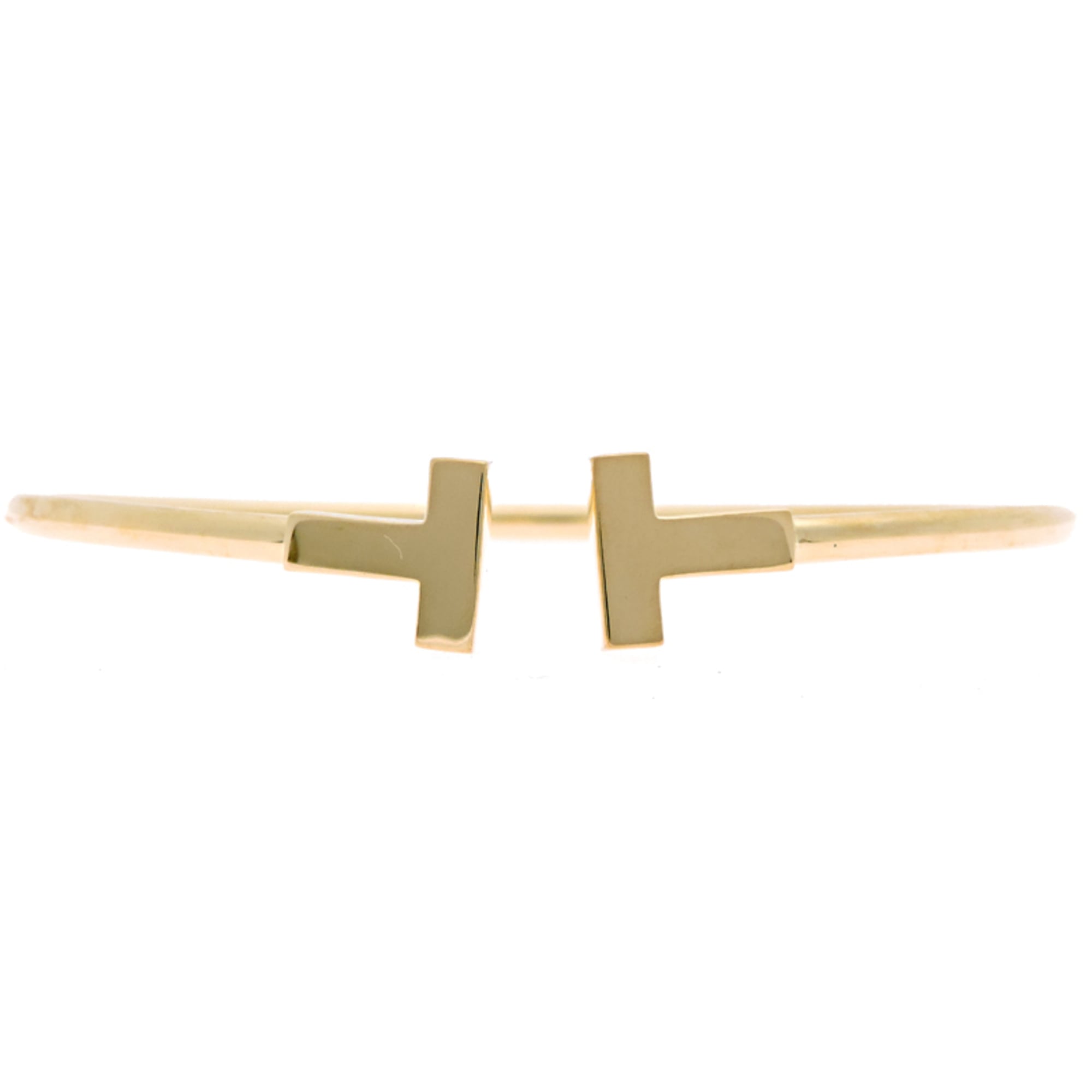 Tiffany & Co. T Wire Small Bracelet (60010761) - 750 Yellow Gold (Slight distortion) Women\'s/Men\'s