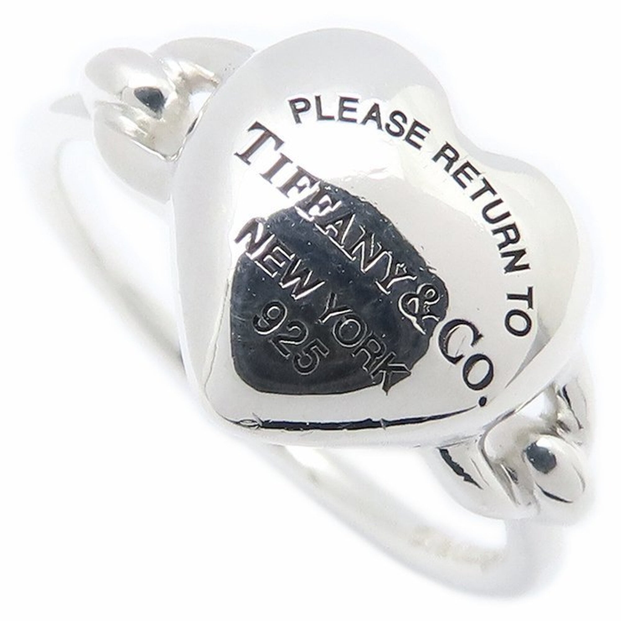 TIFFANY&Co. Tiffany & Co. Return to Full Heart Ring, Sterling Silver (SV925), Women\'s, 73340659 295
