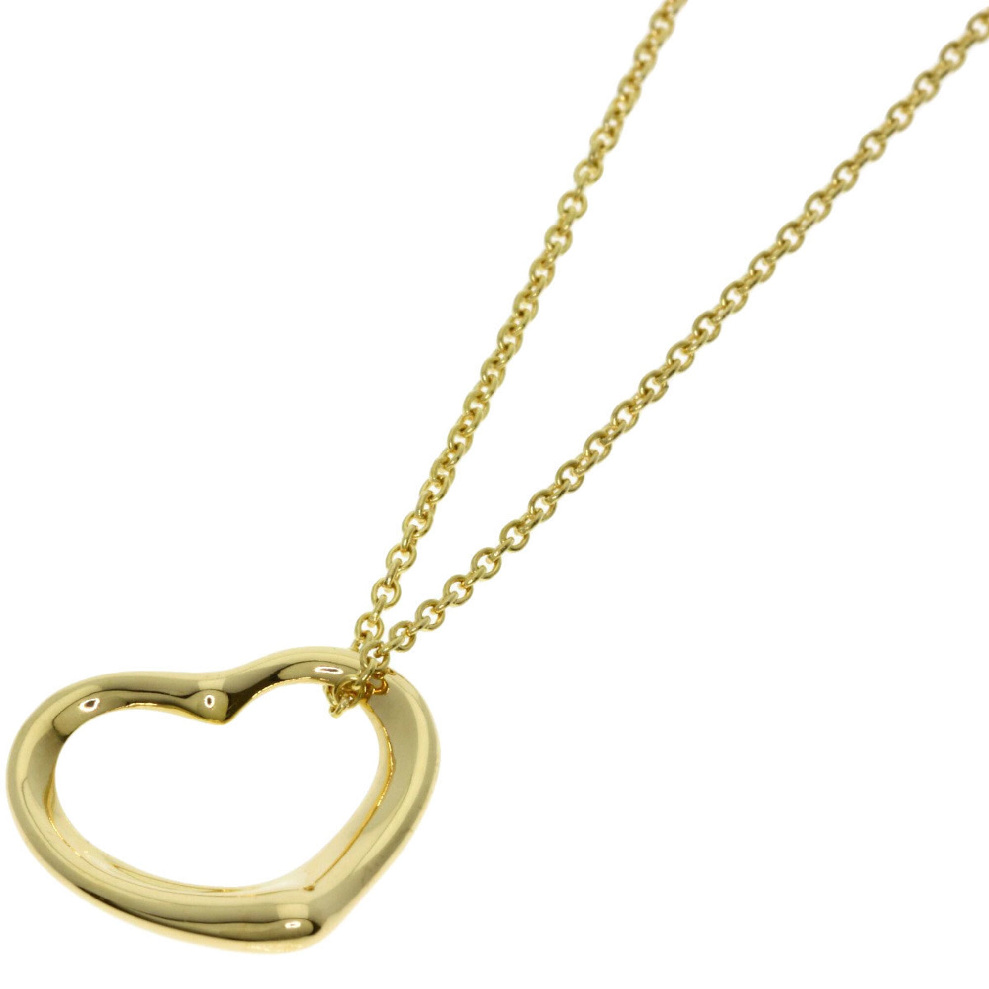 Tiffany & Co. Open Heart Necklace, 18K Yellow Gold, Women\'s.
