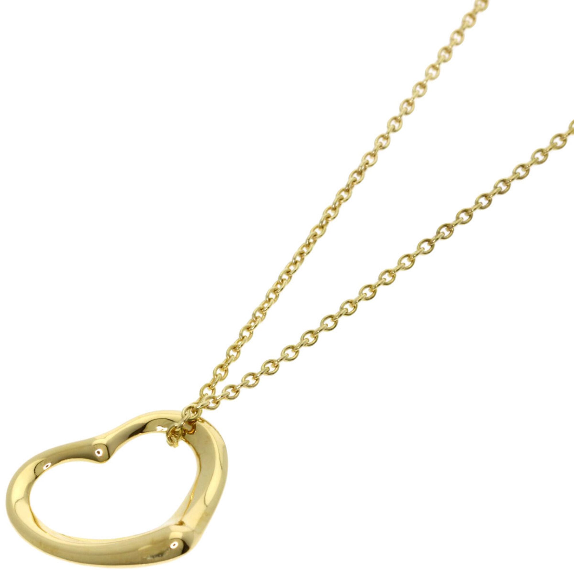 Tiffany & Co. Open Heart Necklace, 18K Yellow Gold, Women\'s.
