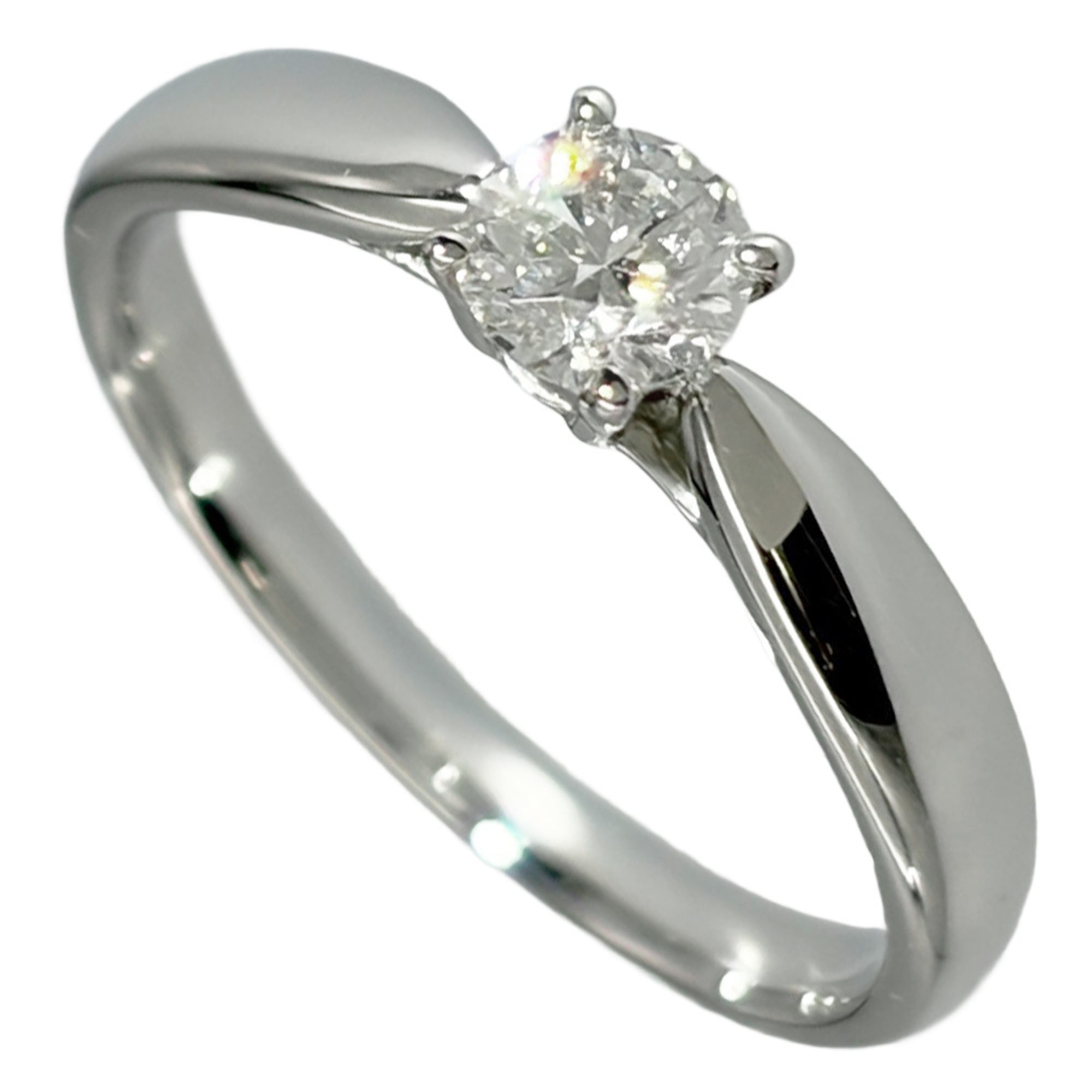 Tiffany & Co. Harmony Solitaire Ring, Diamond 0.27ct, Approx. 3.2g, Platinum 950, H VS1 Clarity, 3EX