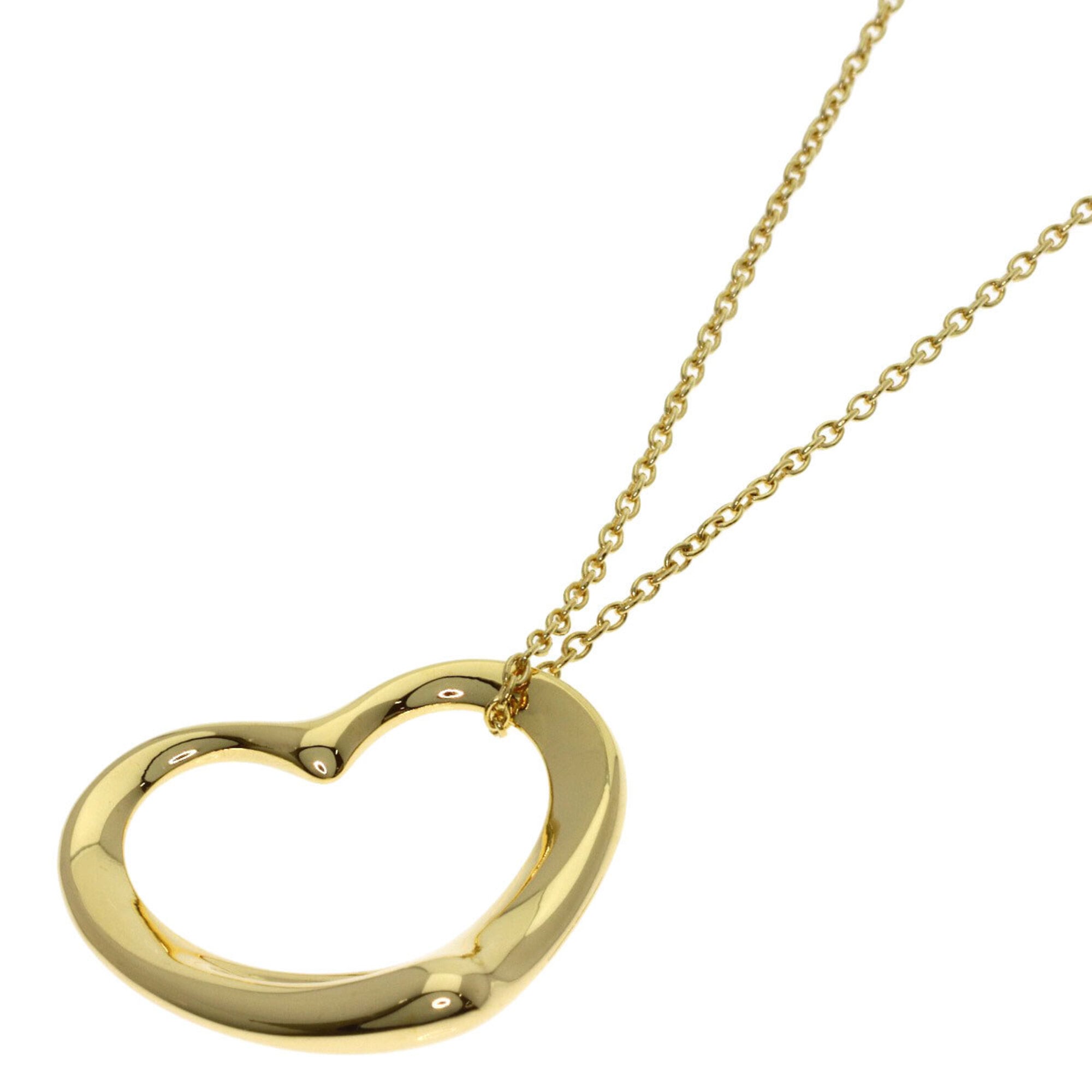 Tiffany & Co. Open Heart Necklace, 18K Yellow Gold, Women\'s.