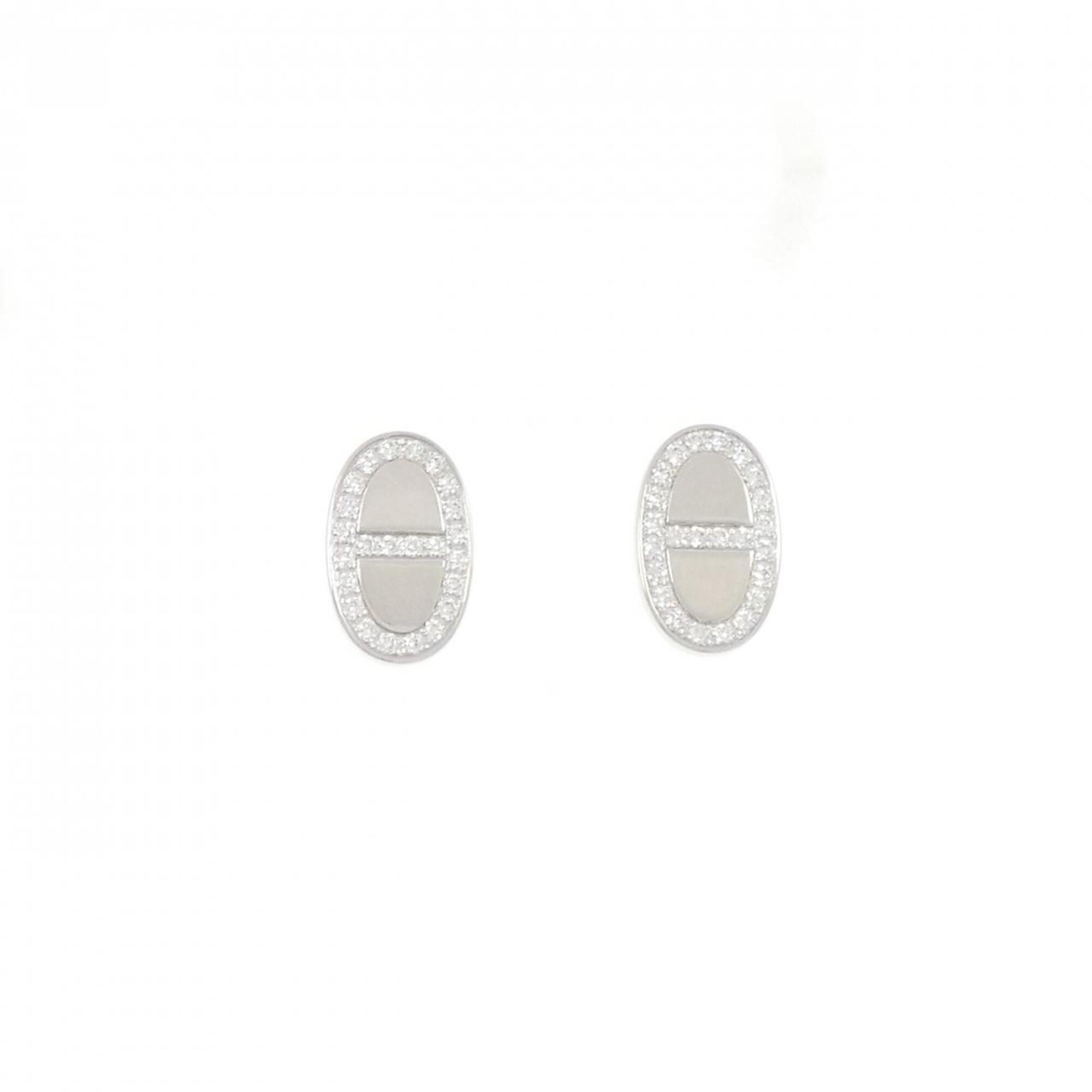 Hermes Herms Chaine d\'Ancre Contour Earrings