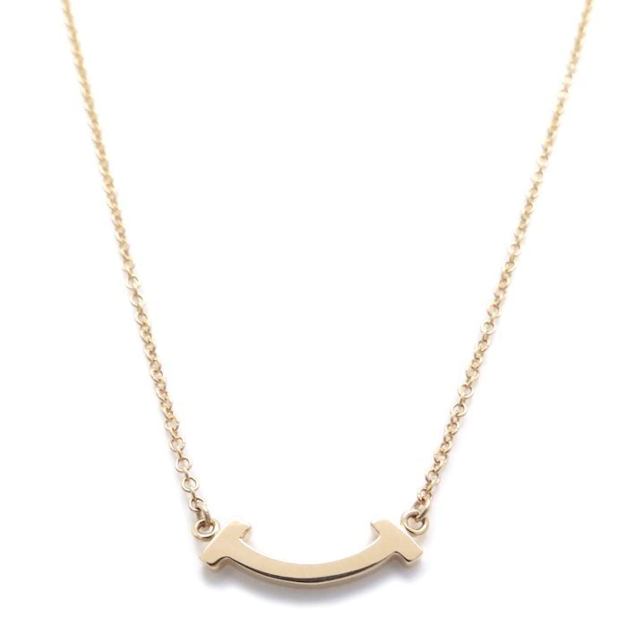 TIFFANY&Co. Tiffany T Smile Necklace Mini 18KPG Women\'s 62617721 295717