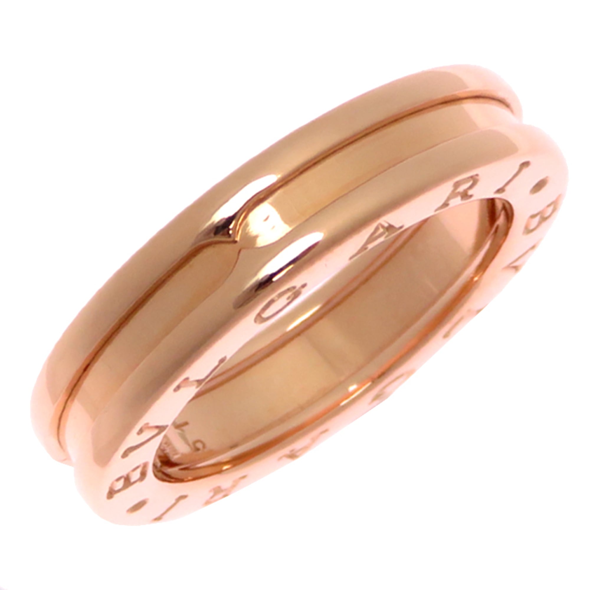 Bvlgari #51 B-zero1 Women\'s/Men\'s Ring, 750 Pink Gold