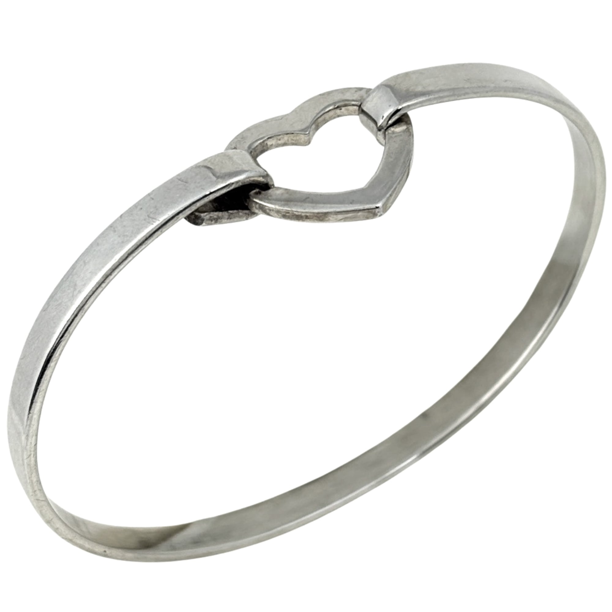 Tiffany & Co. Heart Bangle, Sterling Silver 925, Silver, Women\'s