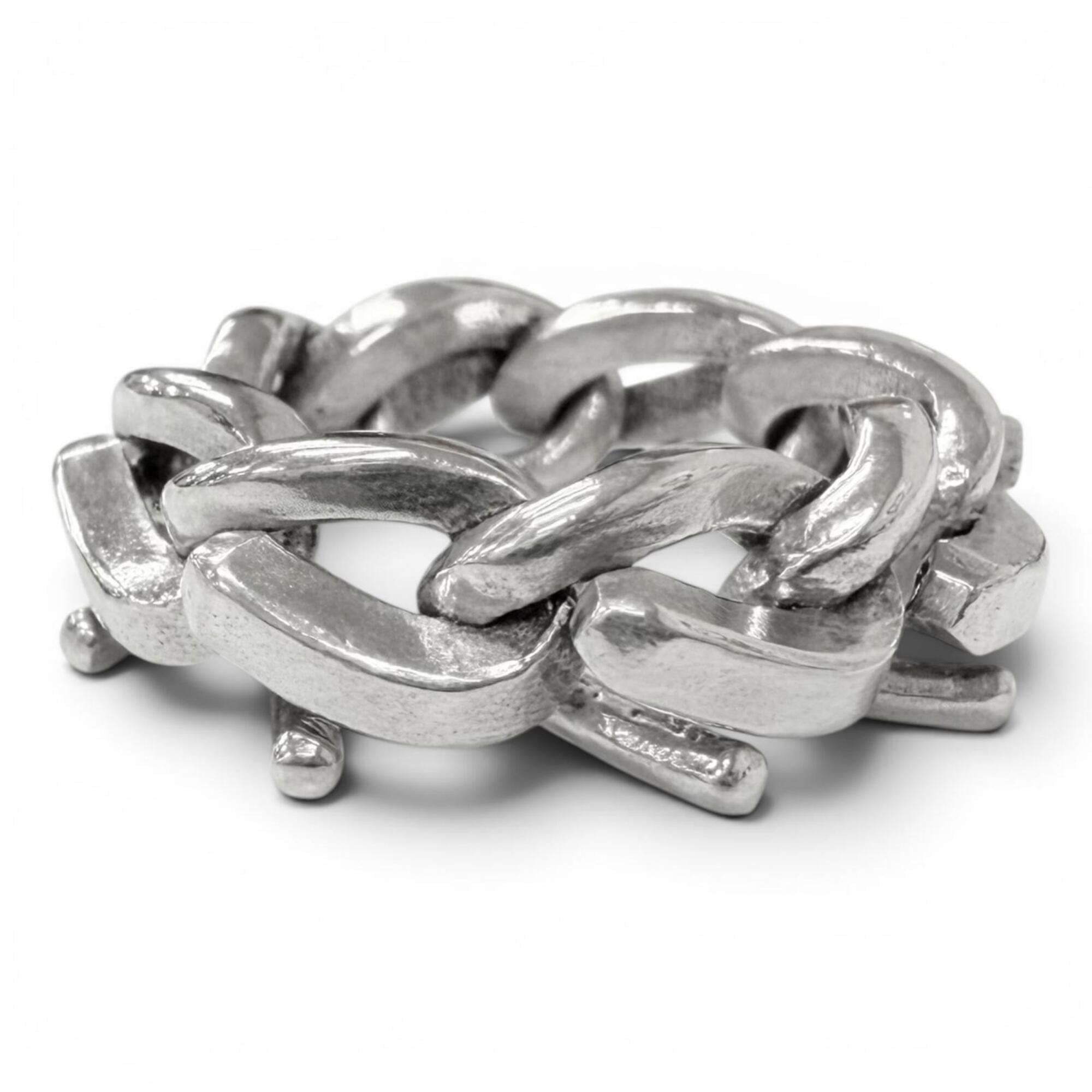 TIFFANY&Co. Tiffany Forge SV925 High Polish Ring, Silver, 50, Weight 12.39g, Men\'s