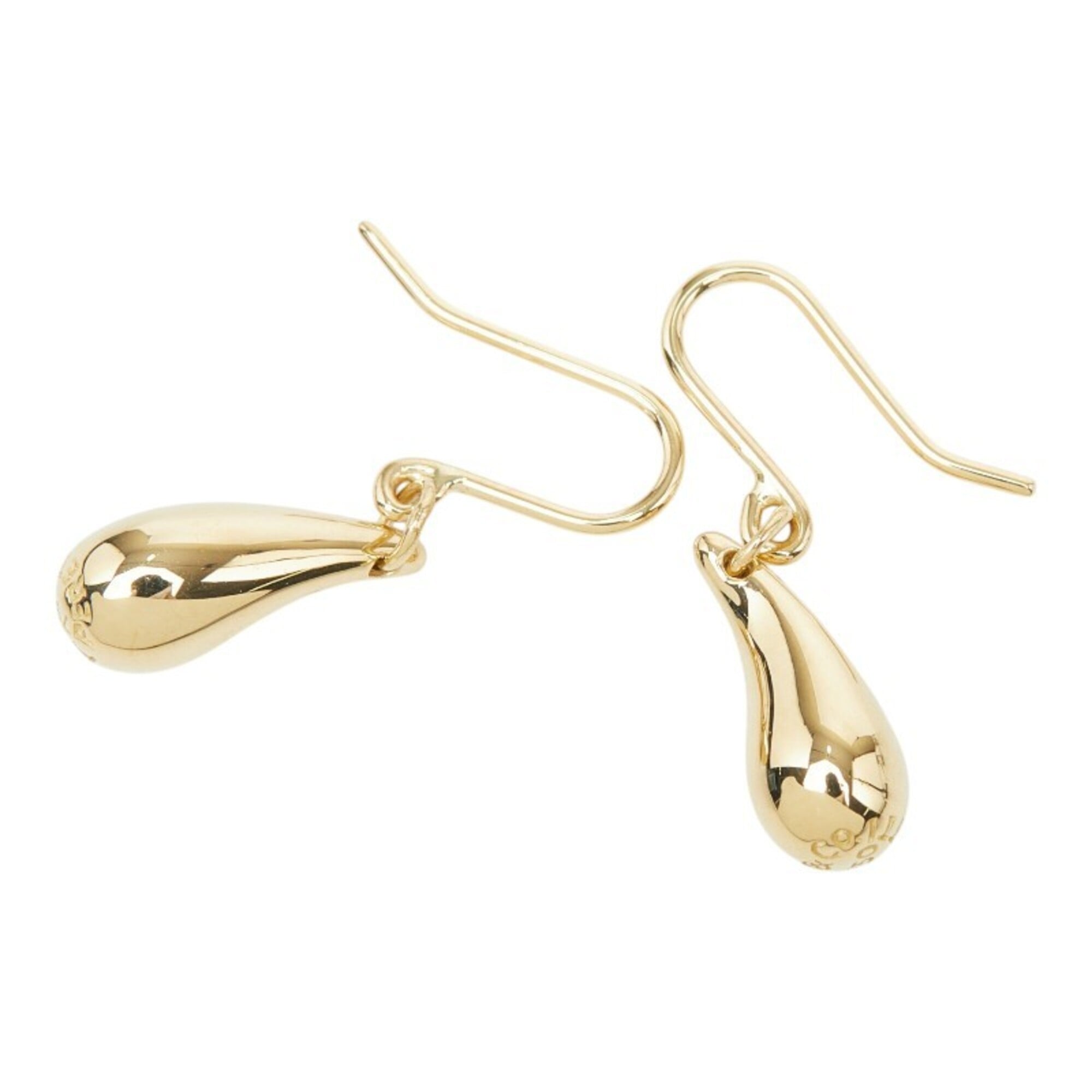 Tiffany & Co. Elsa Peretti Teardrop Hook Earrings, 18K Yellow Gold (750), Women\'s.