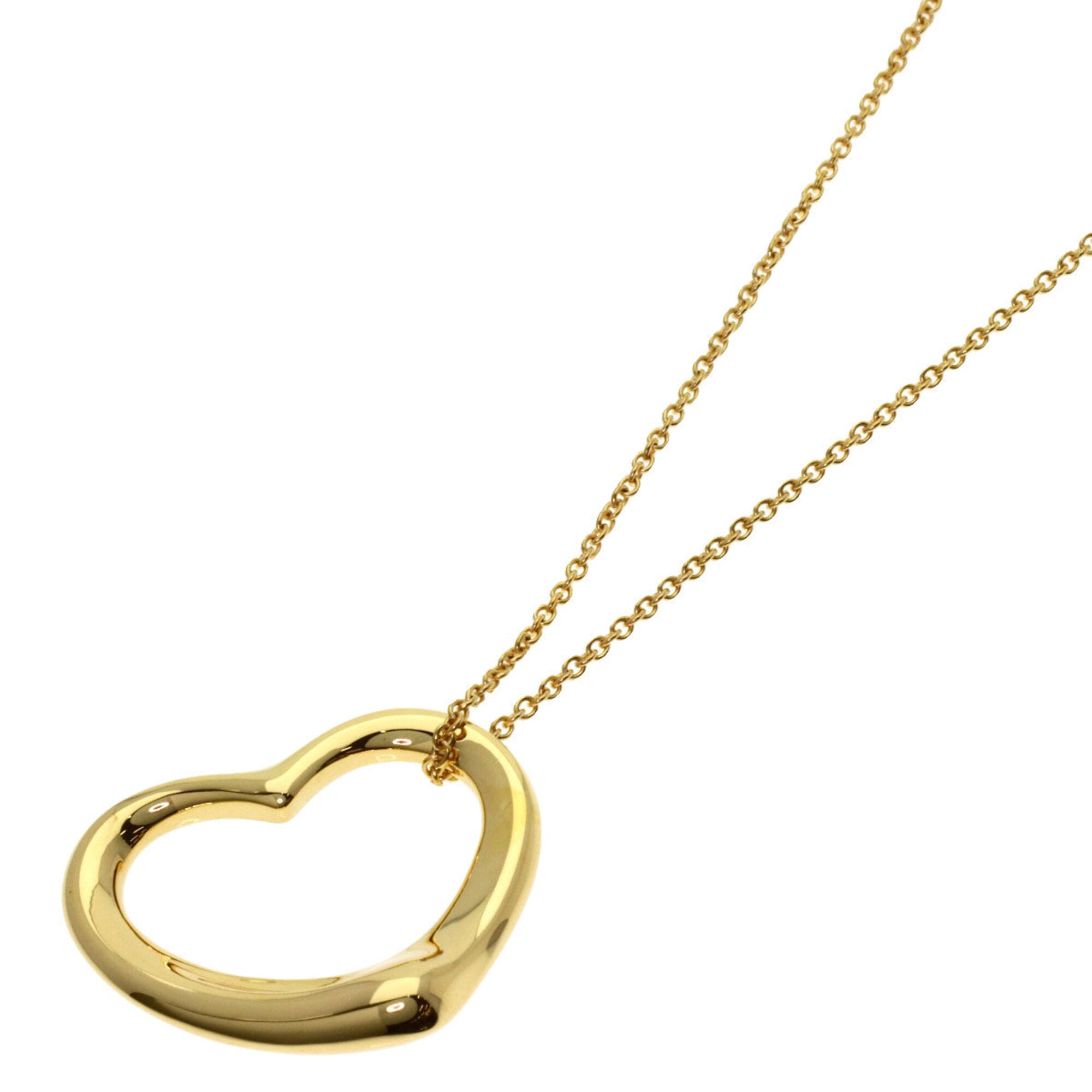 Tiffany & Co. Open Heart Necklace, 18K Yellow Gold, Women\'s.