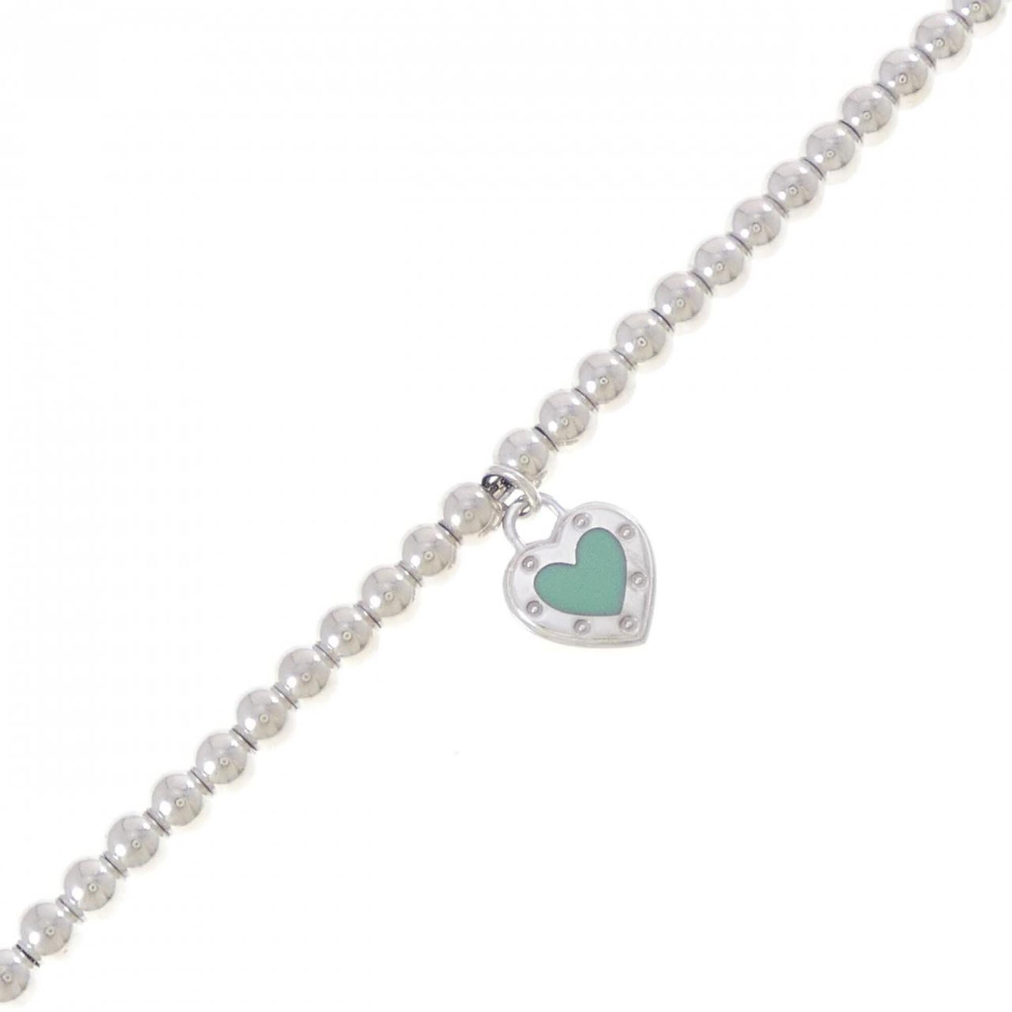 Tiffany Love Heart Tag Beaded Bracelet