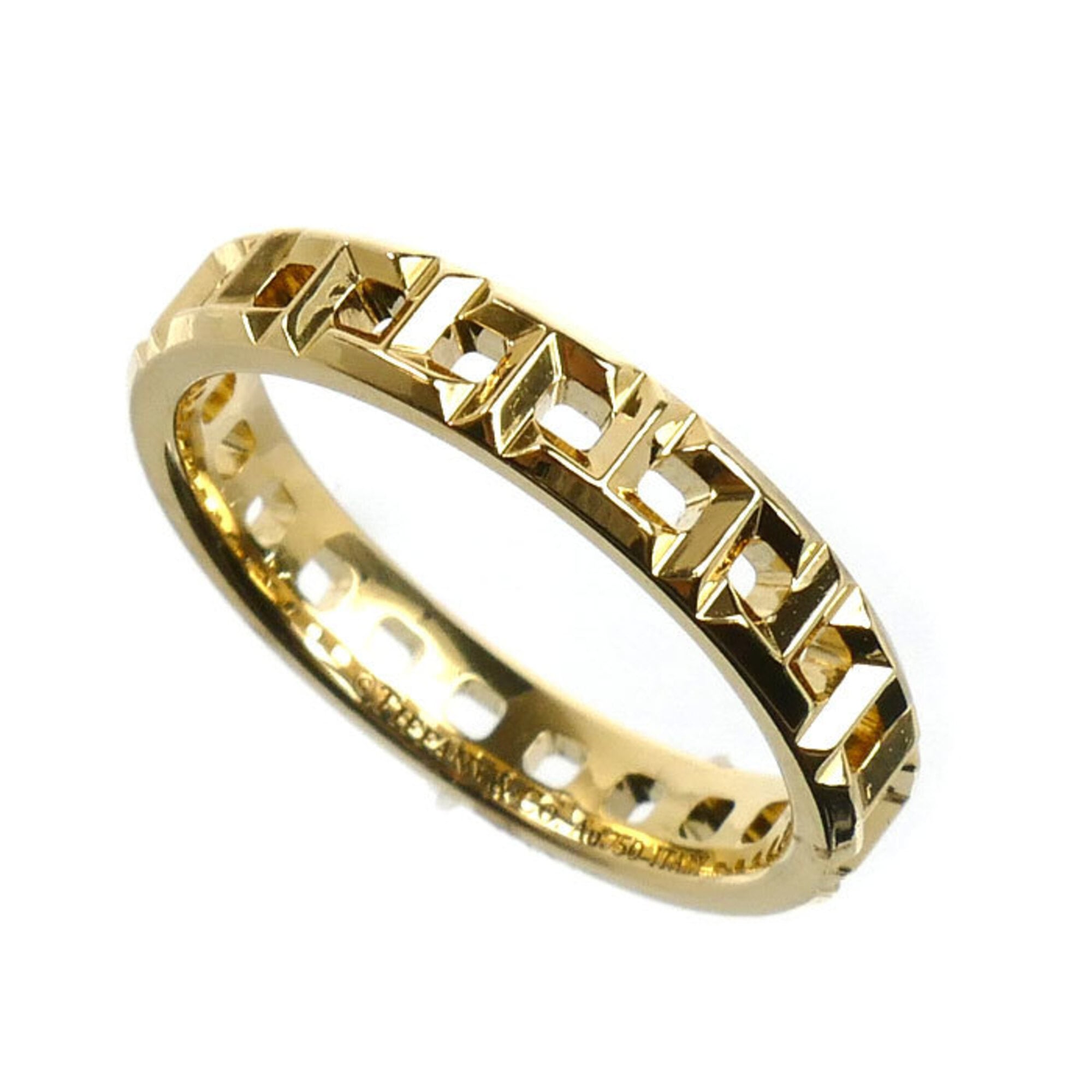 TIFFANY&Co. Tiffany 18K Yellow Gold T True Narrow Ring (62507802) 3.3g Women\'s