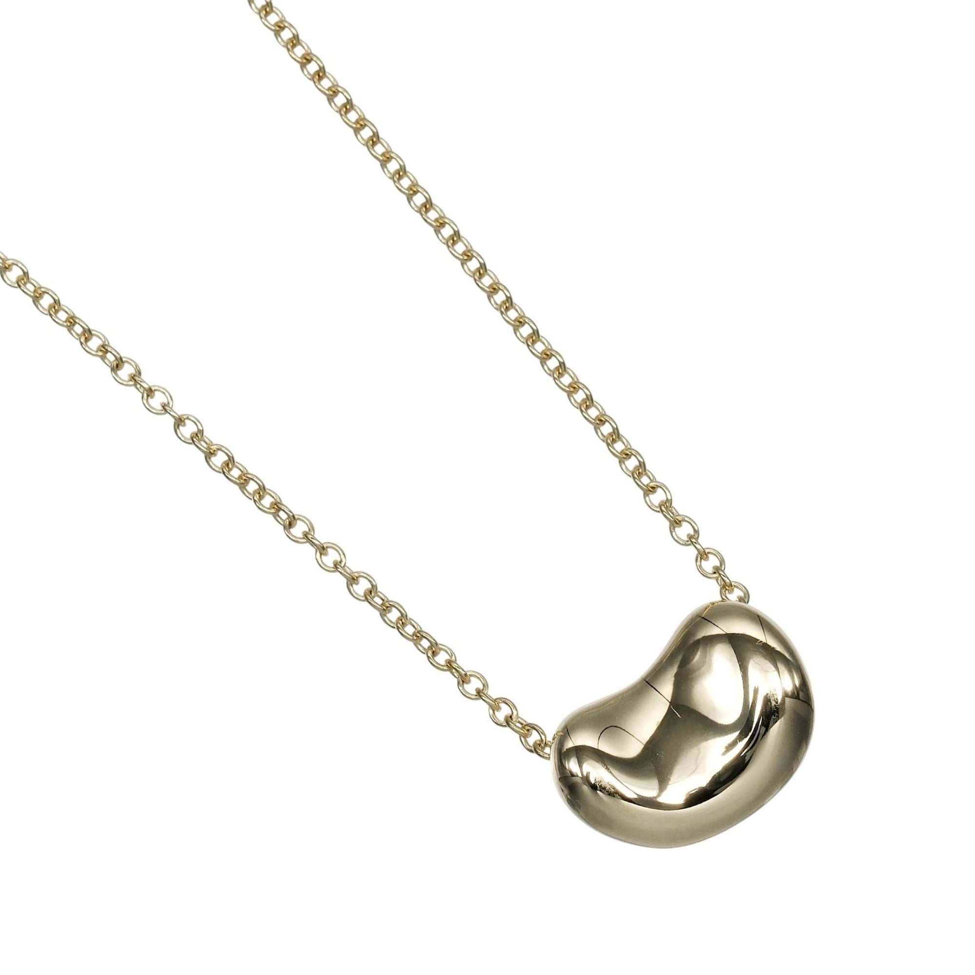 Tiffany Bean Necklace, 18K Yellow Gold, Approx. 2.87g, TIFFANY&Co.