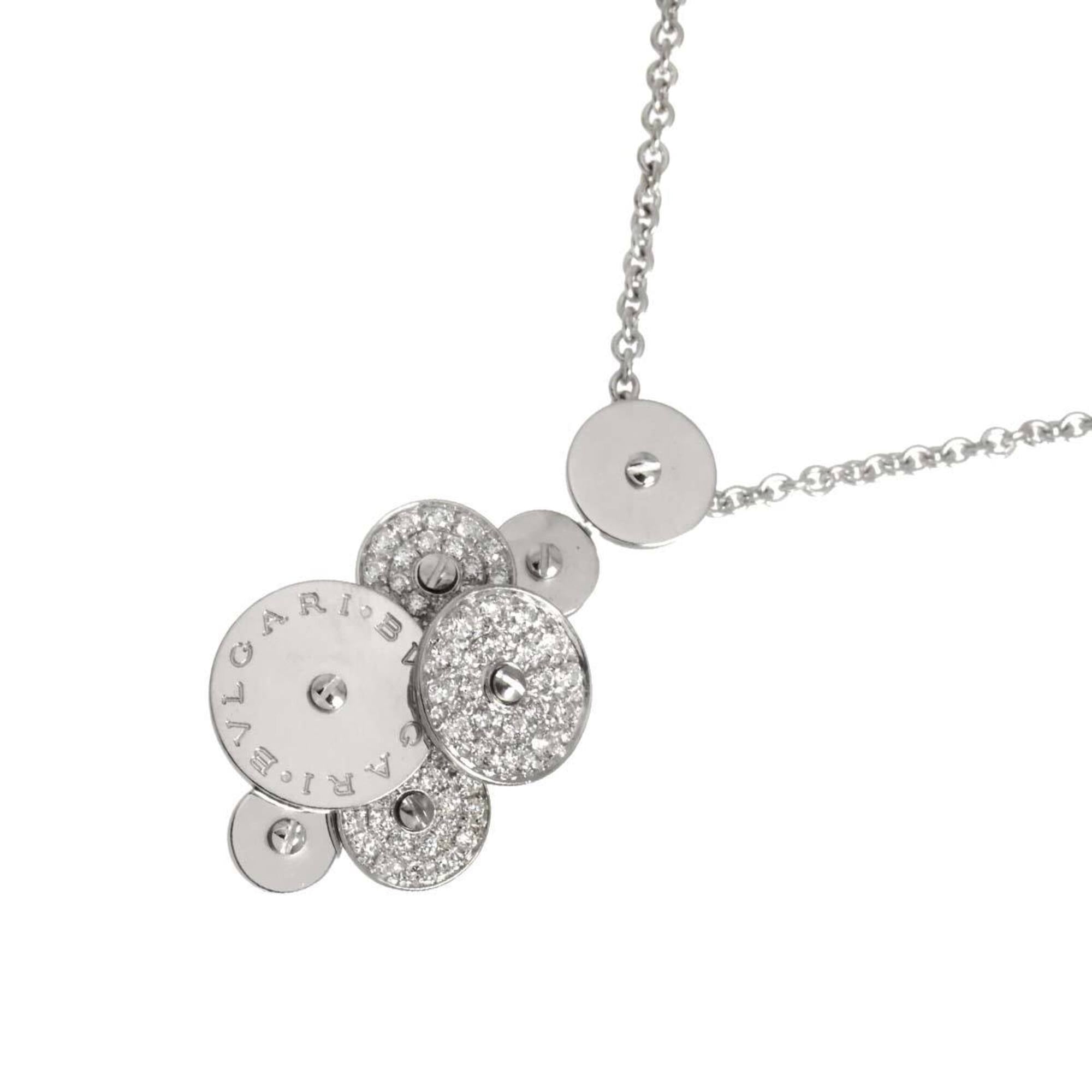 Bulgari BVLGARI Cicladi Necklace, Diamond, 45cm, 18K WG White Gold 750