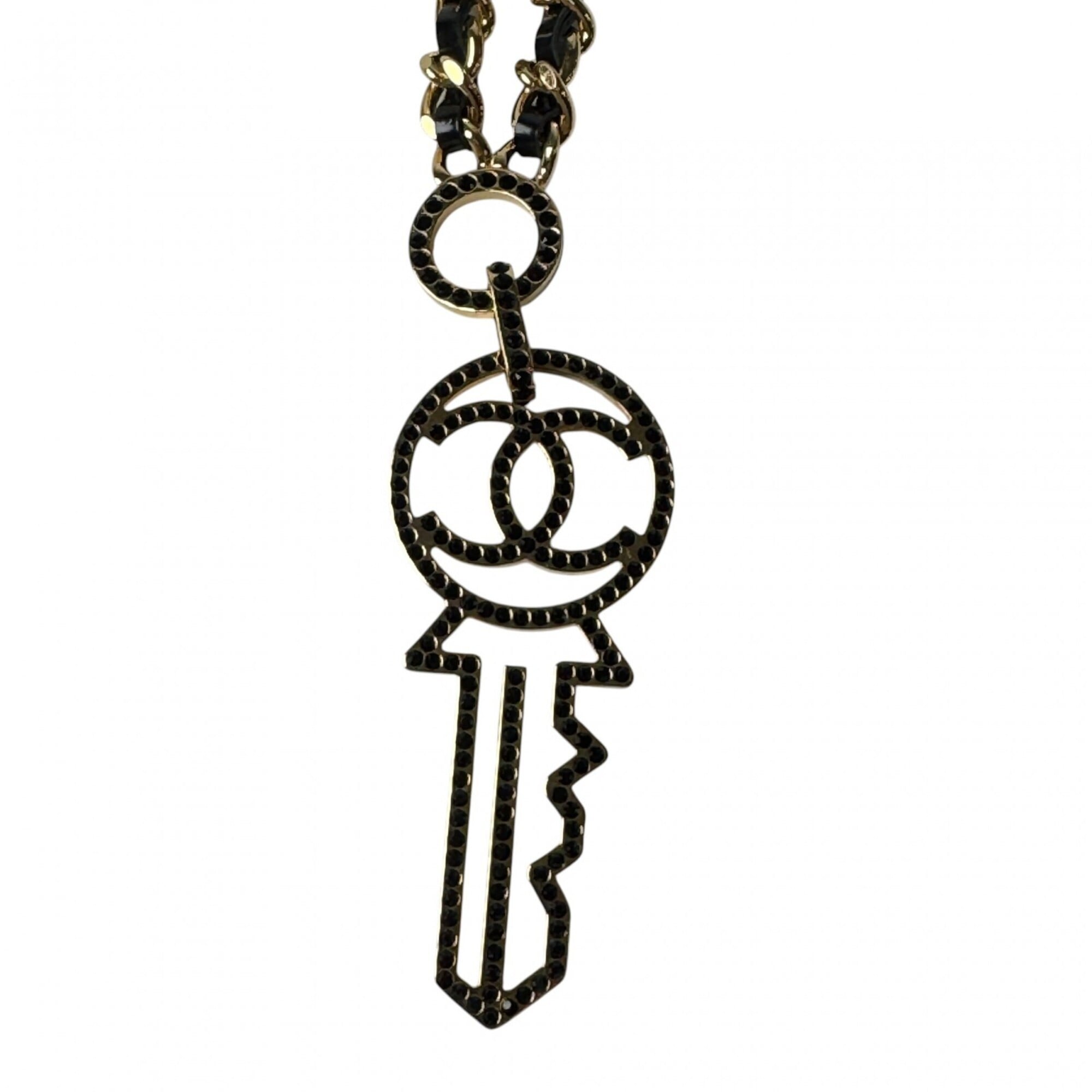 Chanel Coco Mark Key Motif Necklace B17A for Women