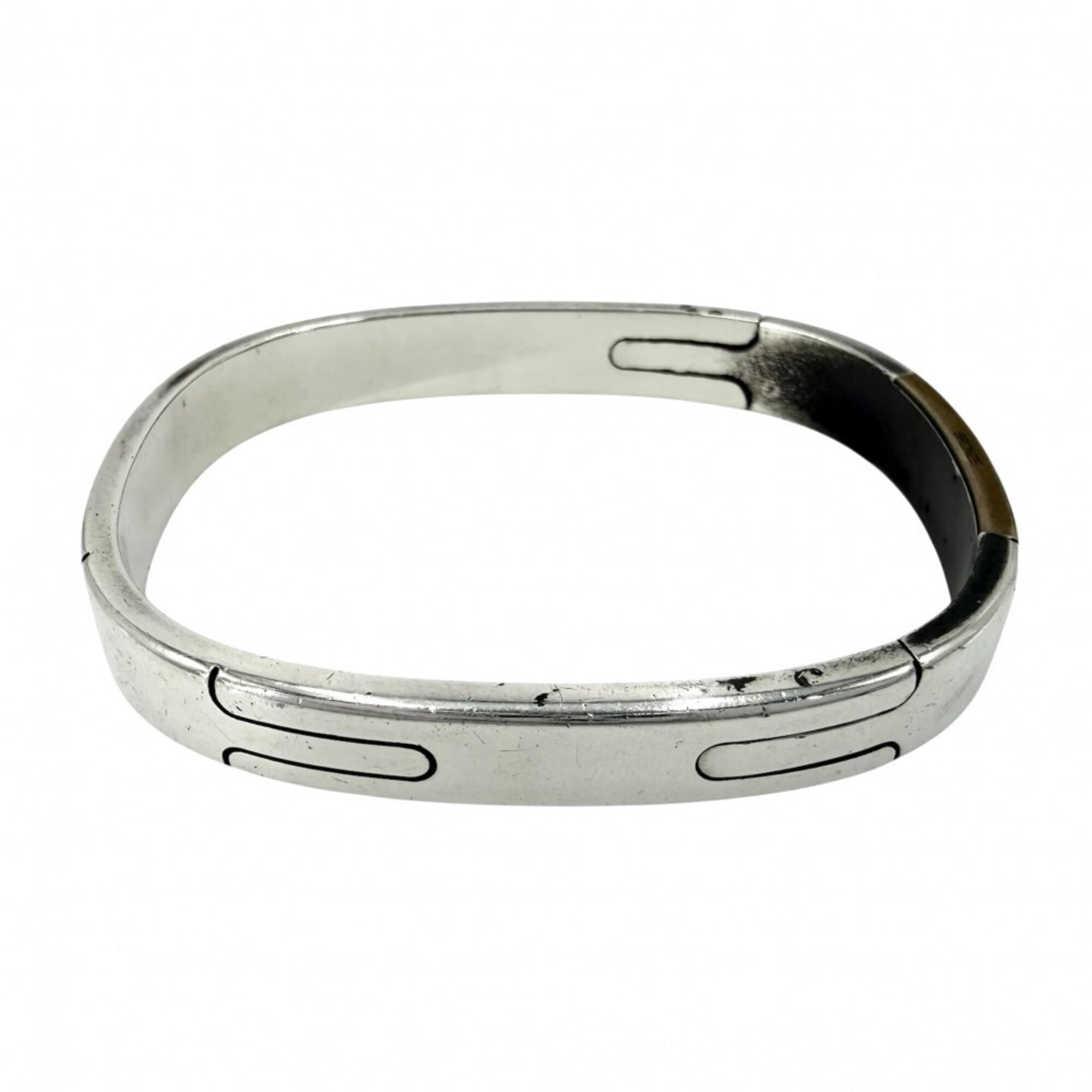 Hermes Bangle Men\'s Hercules Bracelet Accessory Small Item HERMES Sterling Silver 925 Bronze Approx