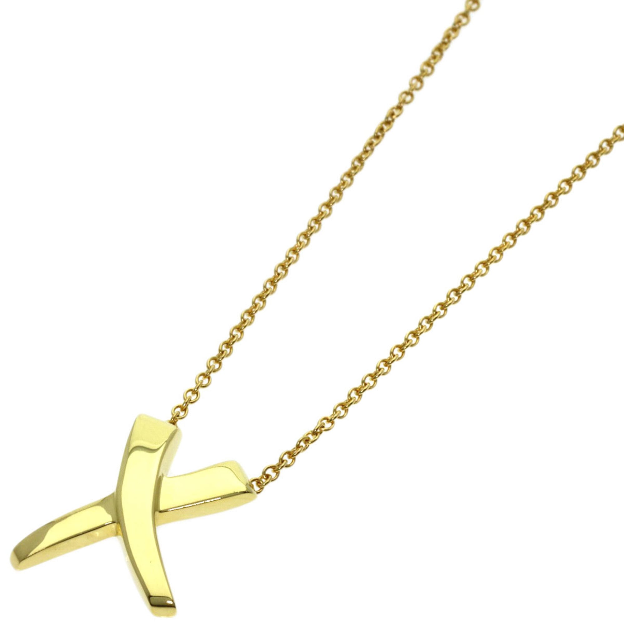 Tiffany Kiss Necklace, 18K Yellow Gold, Women\'s, TIFFANY&Co.