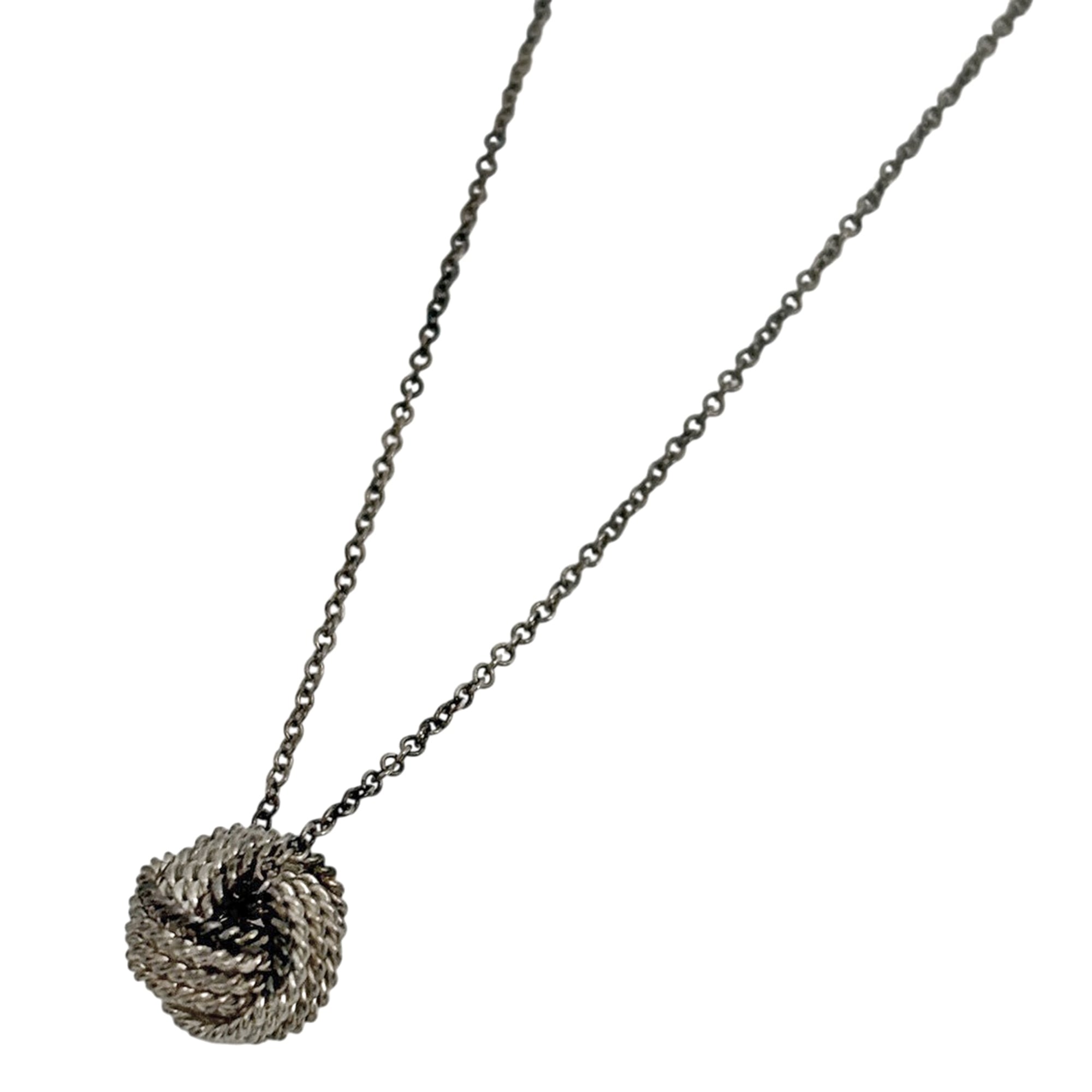 Tiffany & Co. Somerset Twist Necklace, Sterling Silver 925, Silver, Women\'s