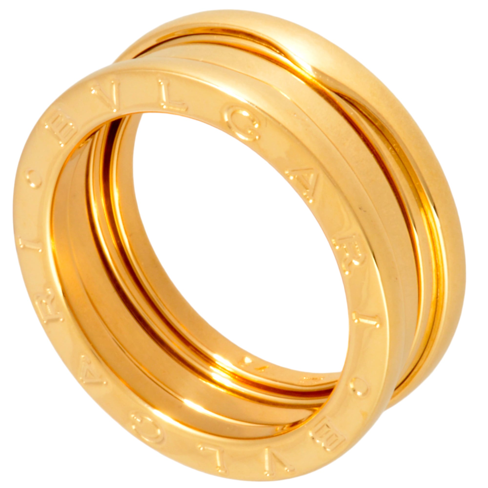 BVLGARI B.zero1 3-Band Ring, #54, 18KYG Yellow Gold, 8.9g