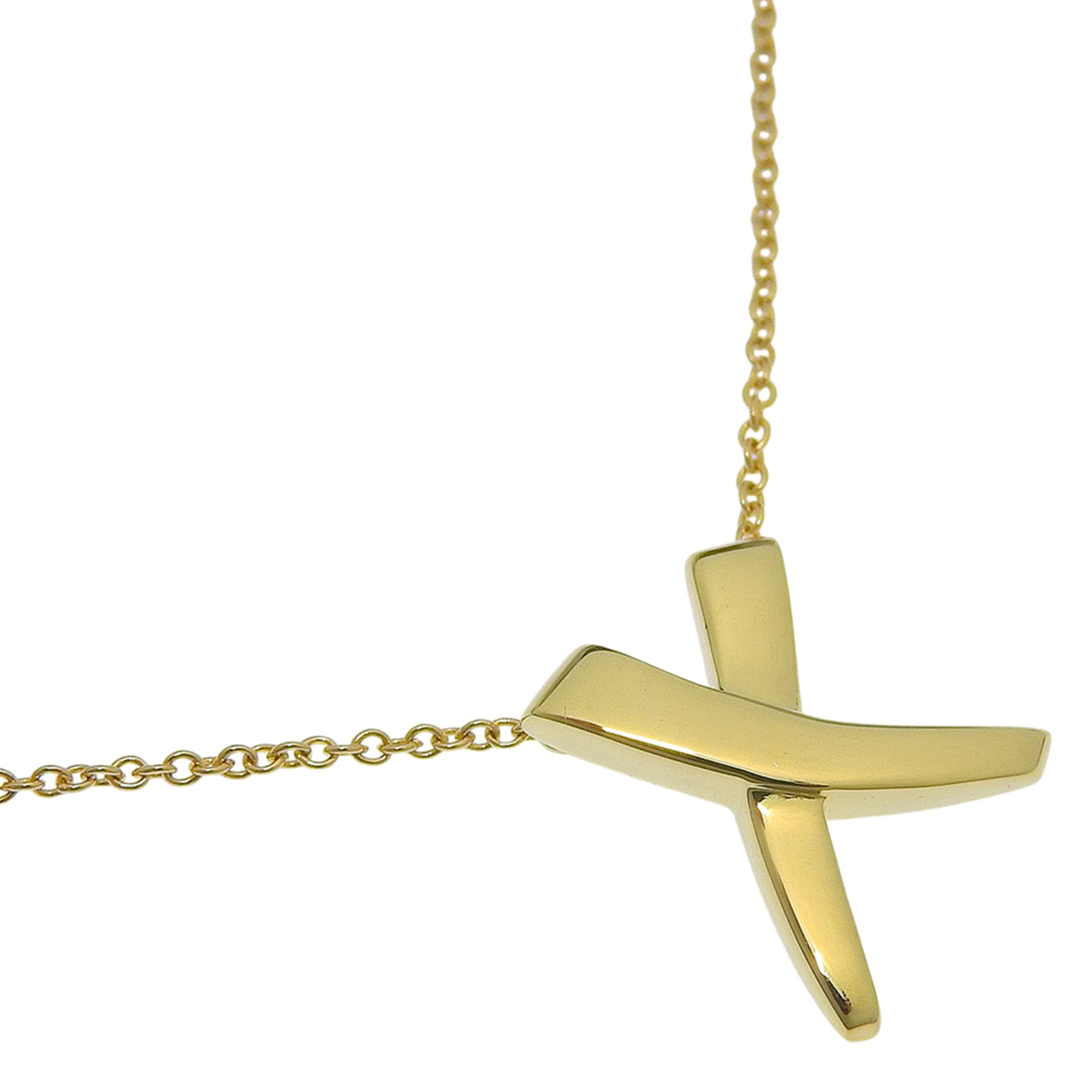 Tiffany & Co. Kiss Necklace, Paloma Picasso design, 18K yellow gold, approx. 3.4g, women\'s.