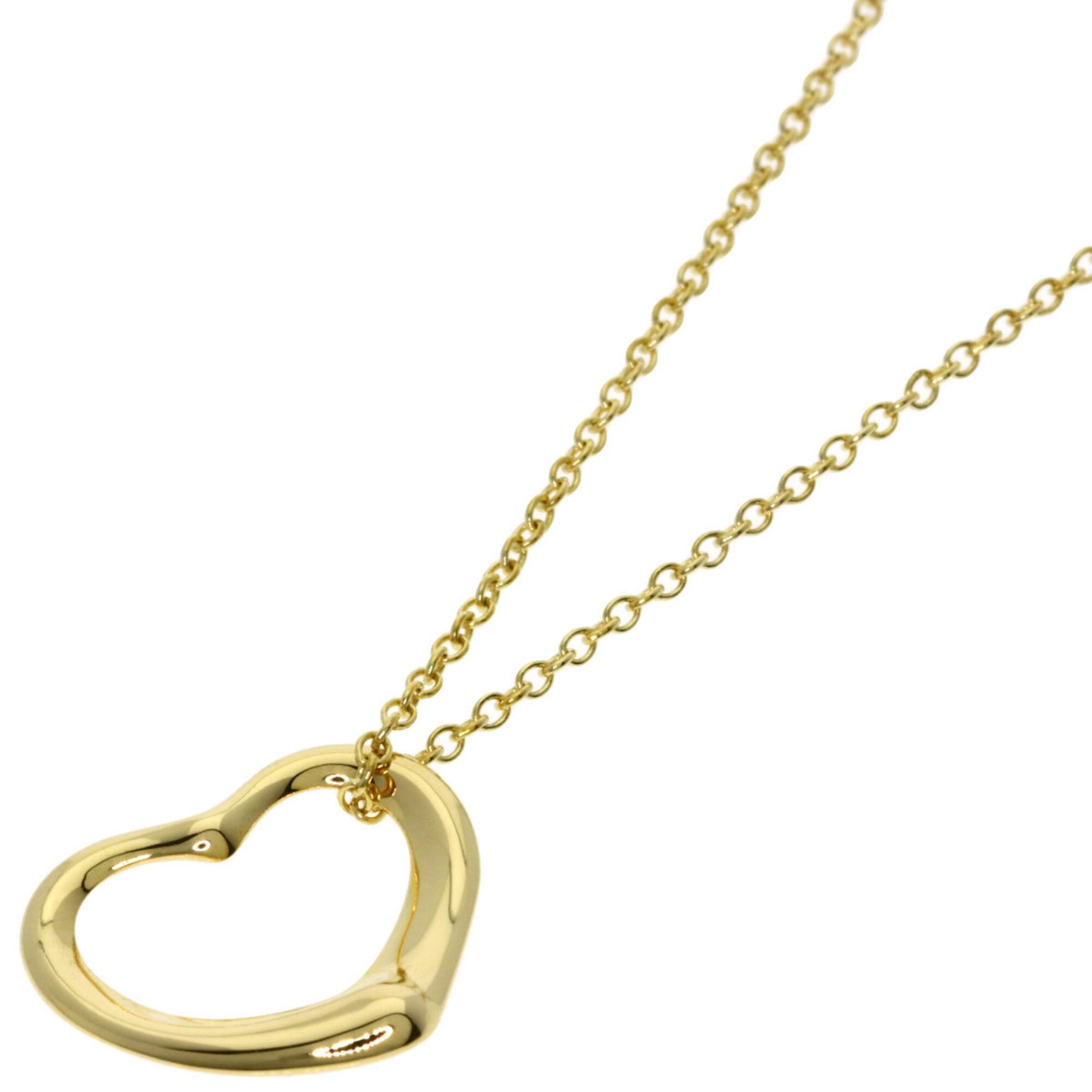 Tiffany & Co. Open Heart Necklace, 18K Yellow Gold, Women\'s.