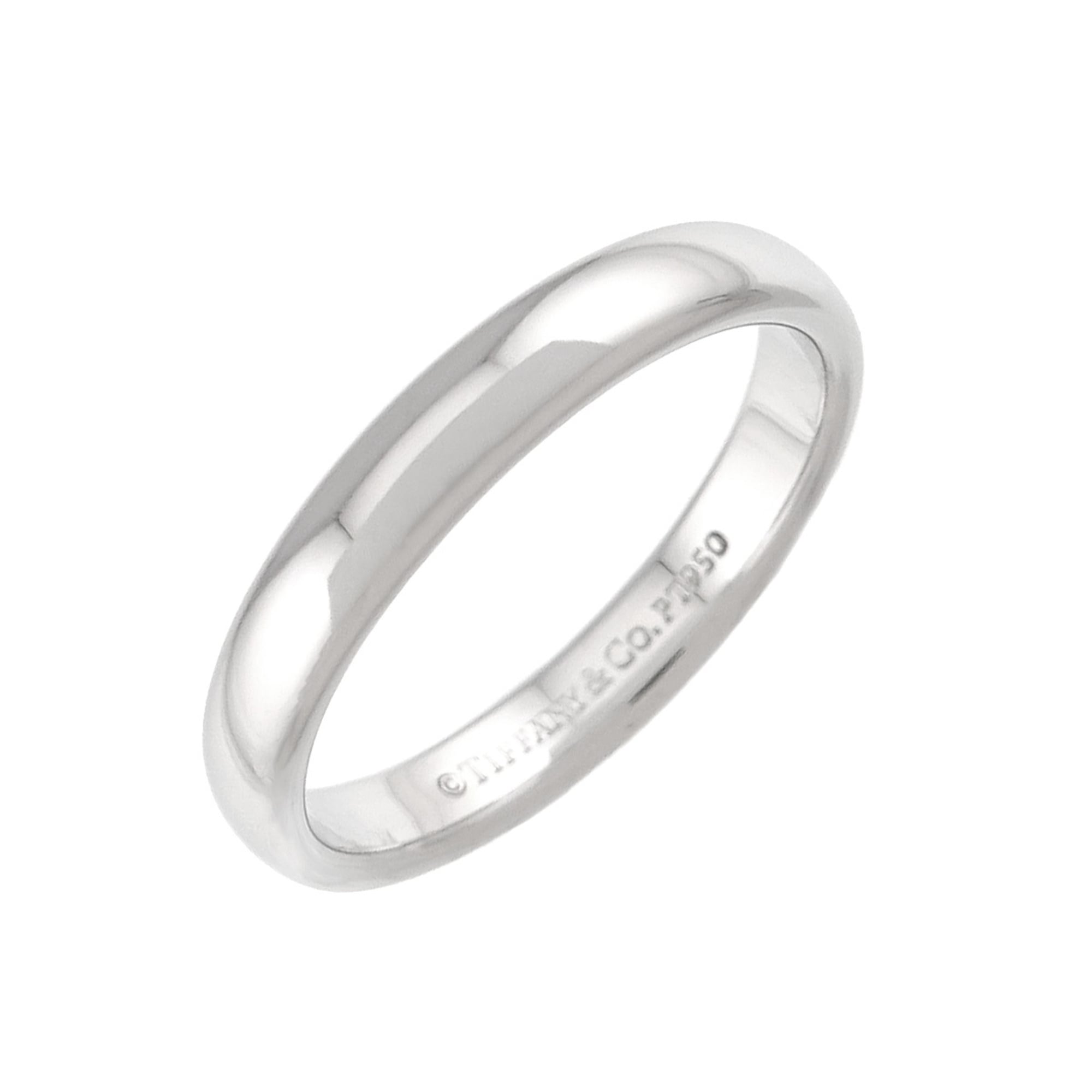 Tiffany & Co. Forever Ring, 3mm wide, Platinum.