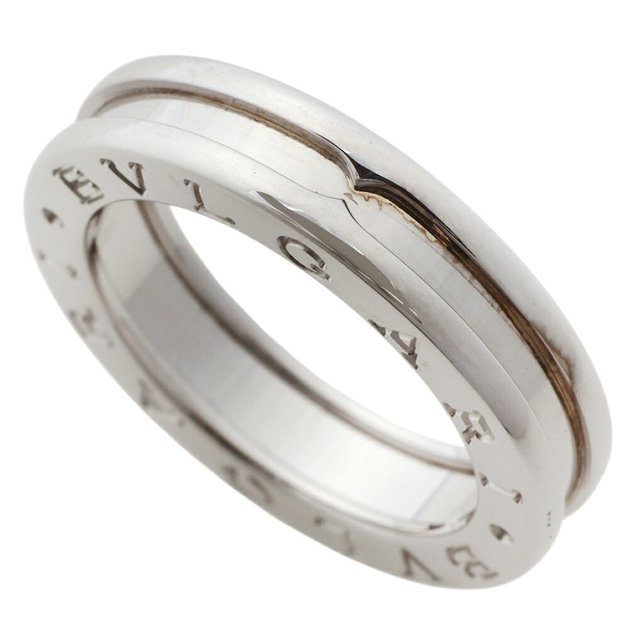 Bulgari BVLGARI 7.4g B.zero1 Ring, 1-band ring, 18KWG white gold, size #51 (approx. US 11).