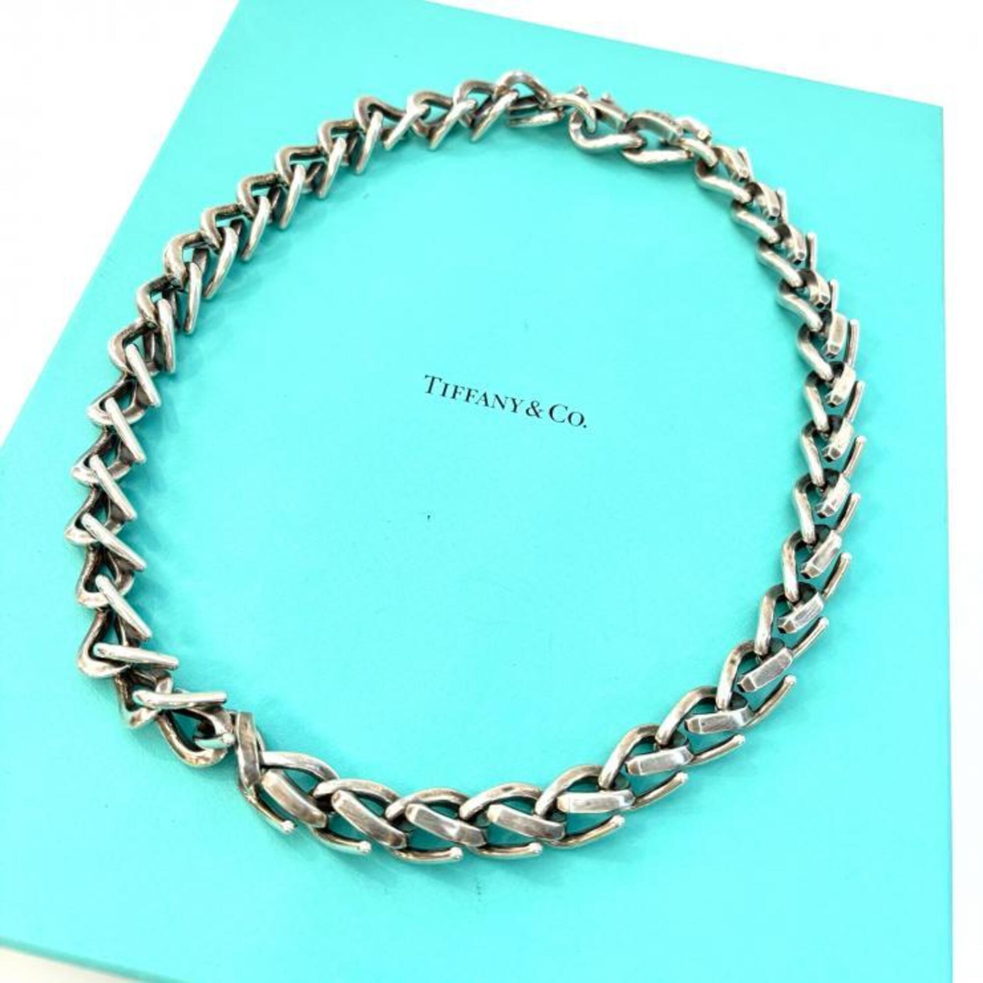 Tiffany & Co. Forge Medium Link 18-inch Necklace, Ag925, 203.4g, Oxidized Finish