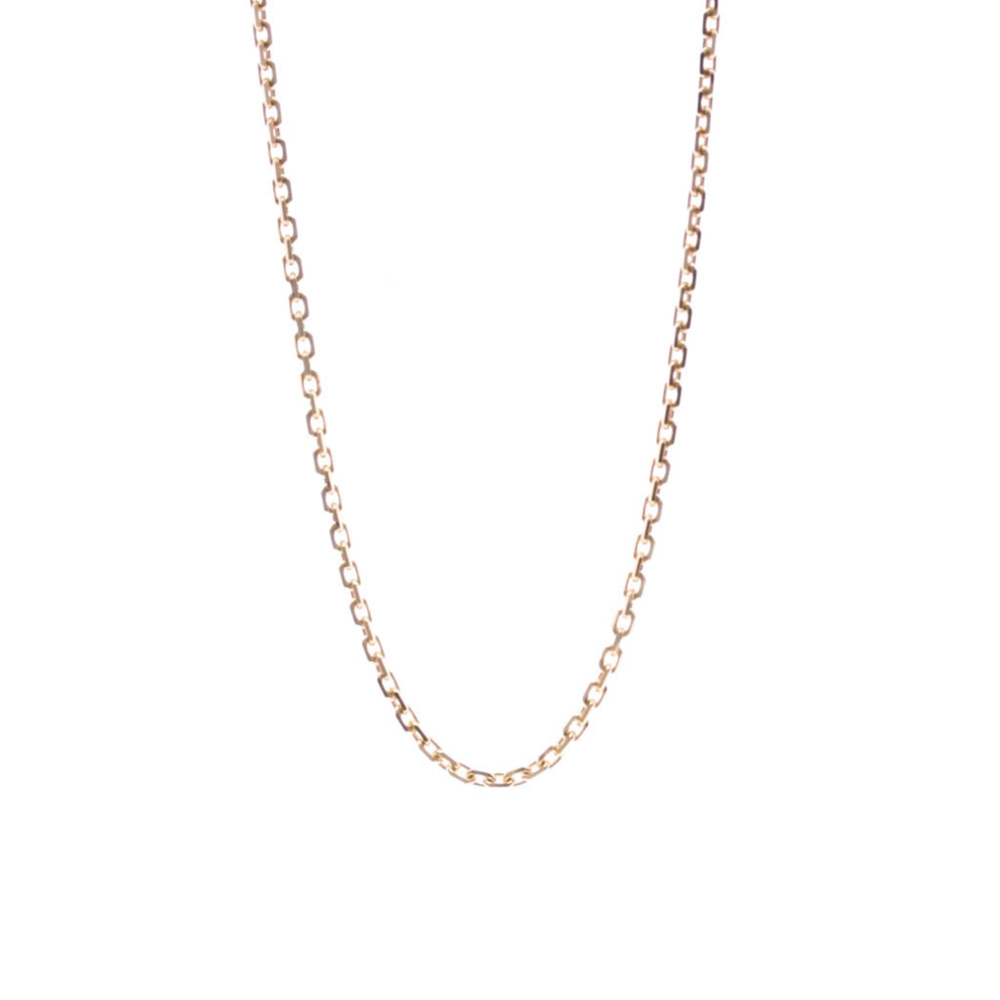 Van Cleef & Arpels Forsa Chain Necklace Pink Gold (18K) No Stone Men,Women Fashion Neck Chain (Pink