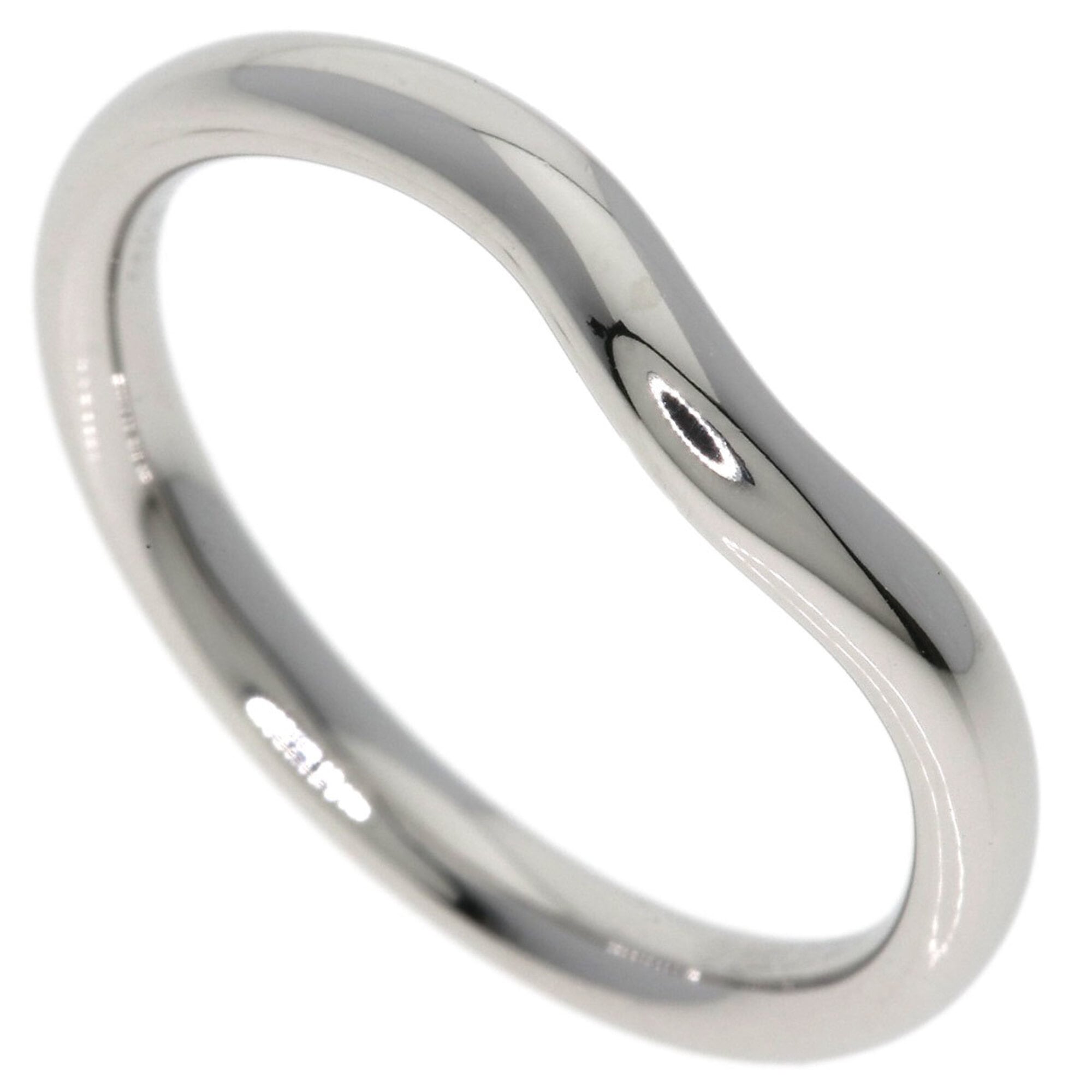 Tiffany & Co. Curved Band Ring, Platinum PT950, Women\'s Ring.