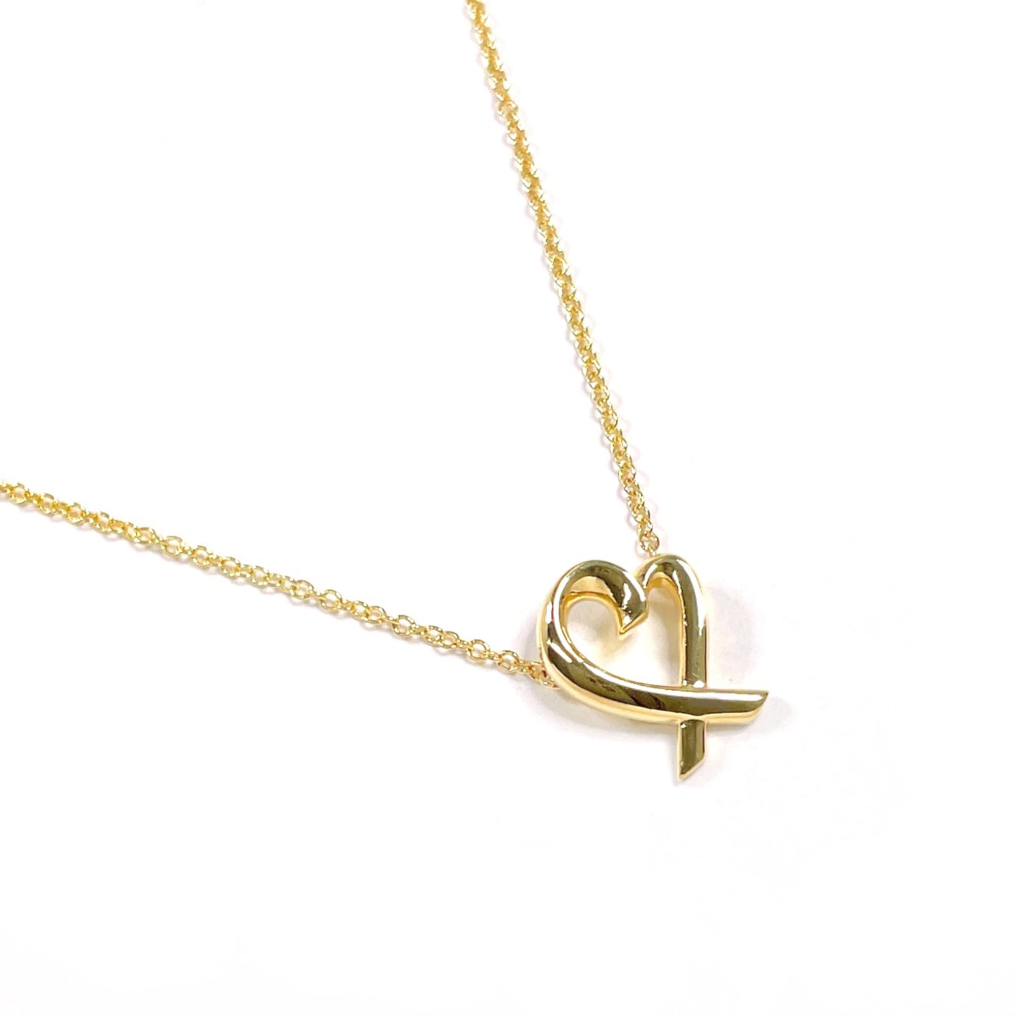 TIFFANY&Co. Tiffany Loving Heart Paloma Picasso Necklace 18K Yellow Gold Women\'s