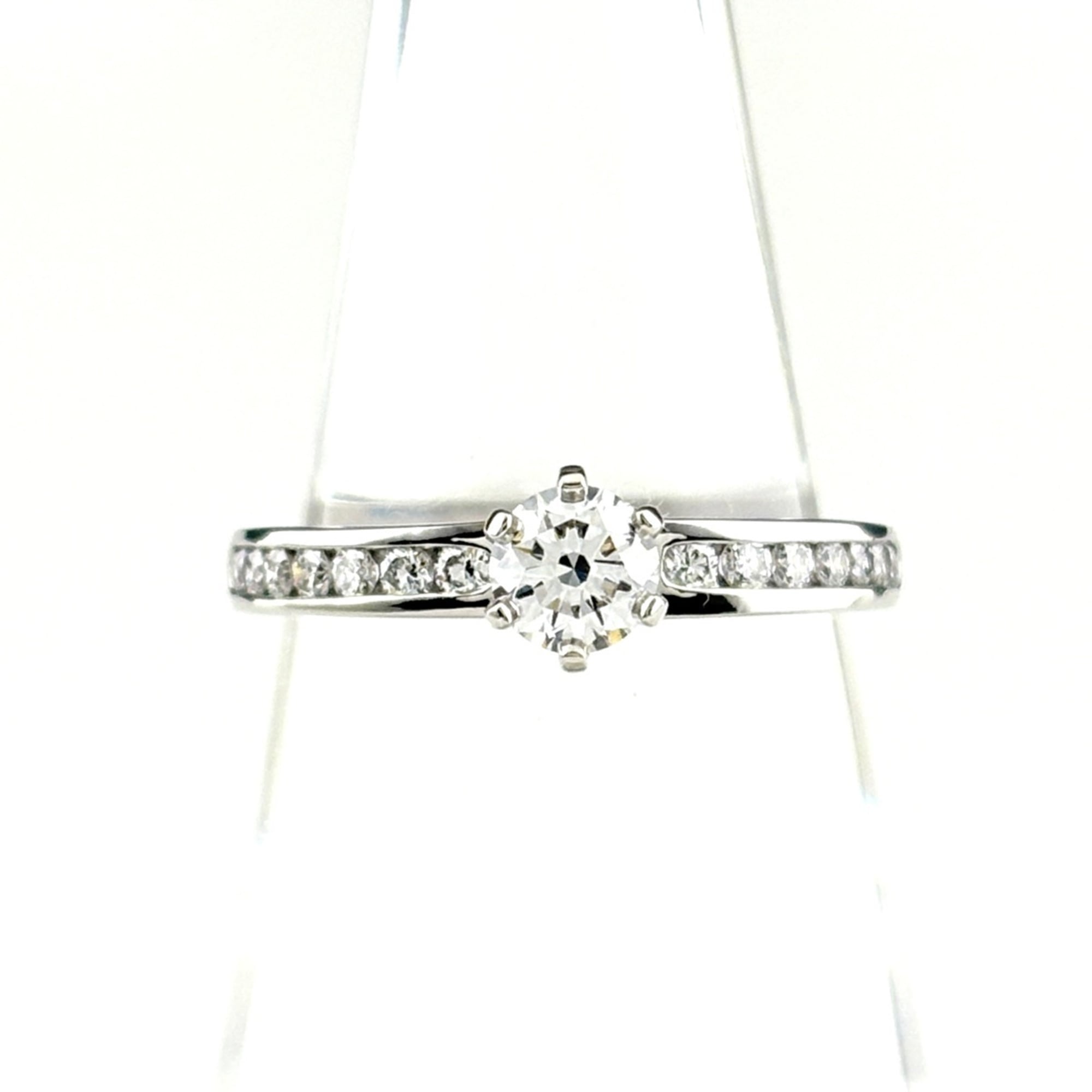 Tiffany & Co. Half Circle Diamond Ring, Platinum Pt950, Women\'s Ring