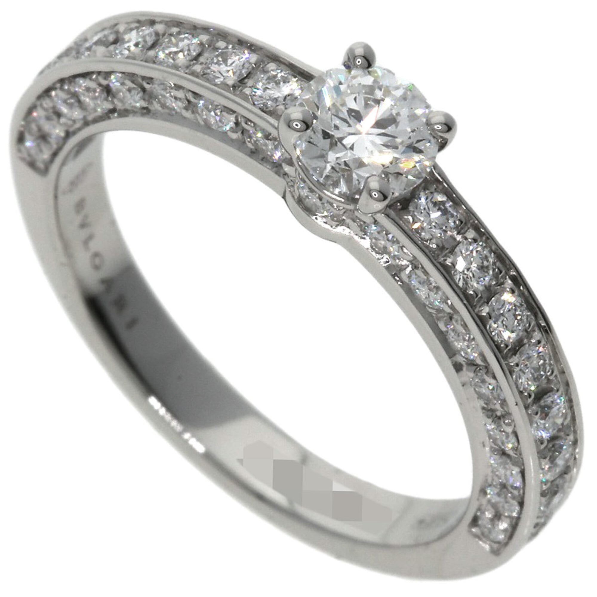 BVLGARI Dedicata Avanecia Diamond Ring, Platinum PT950, Women\'s.