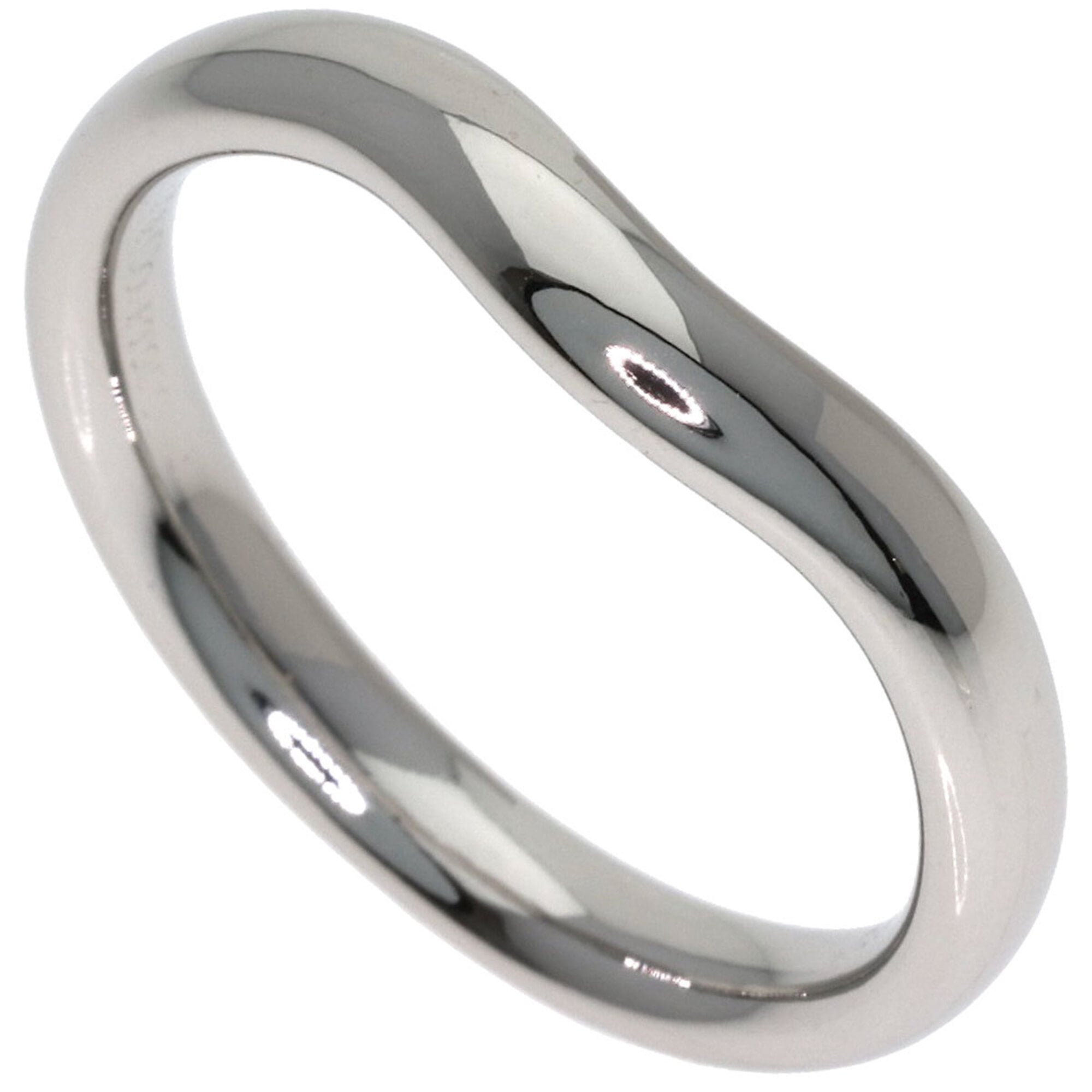 Tiffany & Co. Curved Band Ring, Platinum PT950, Women\'s Ring.