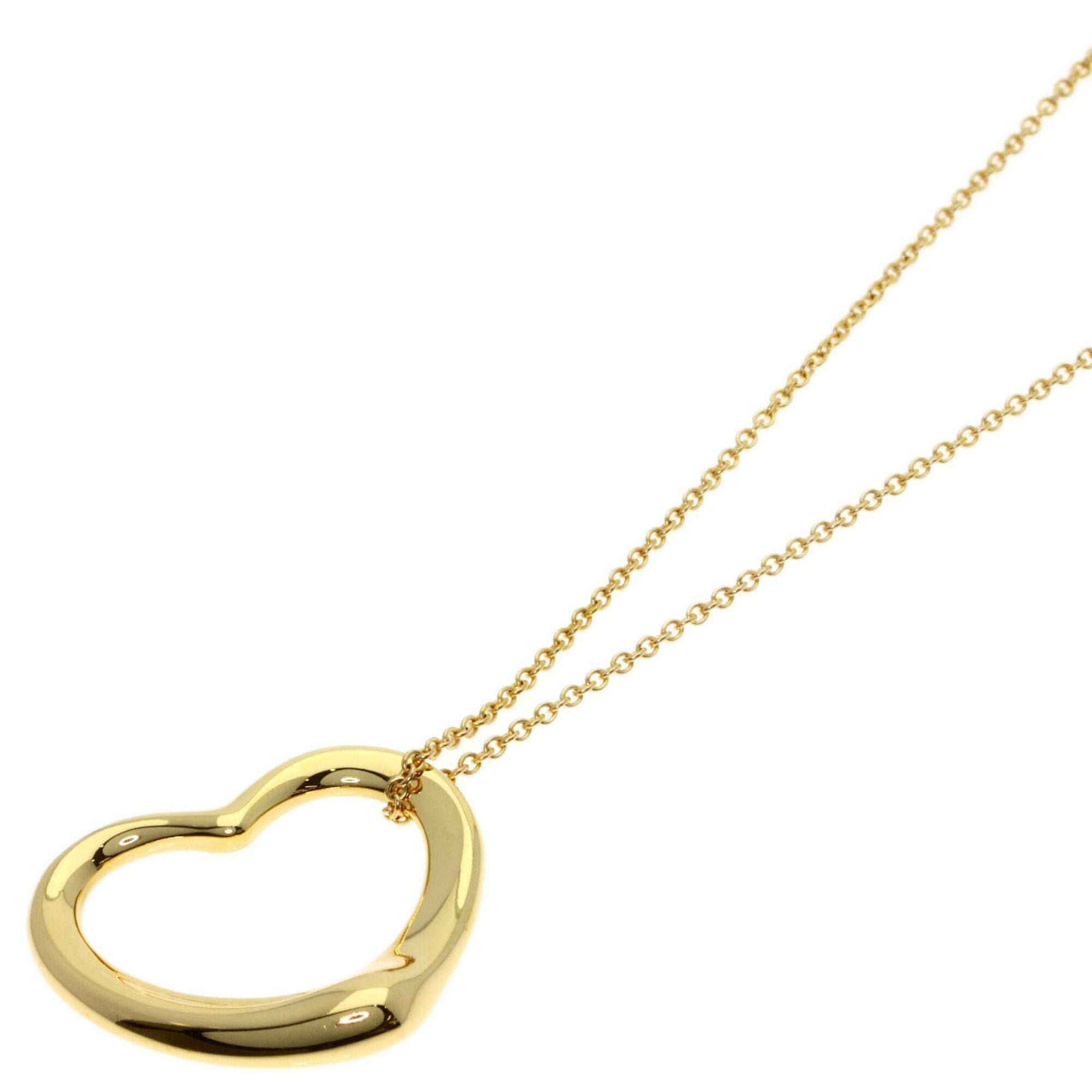 Tiffany & Co. Open Heart Necklace, 18K Yellow Gold, Women\'s.