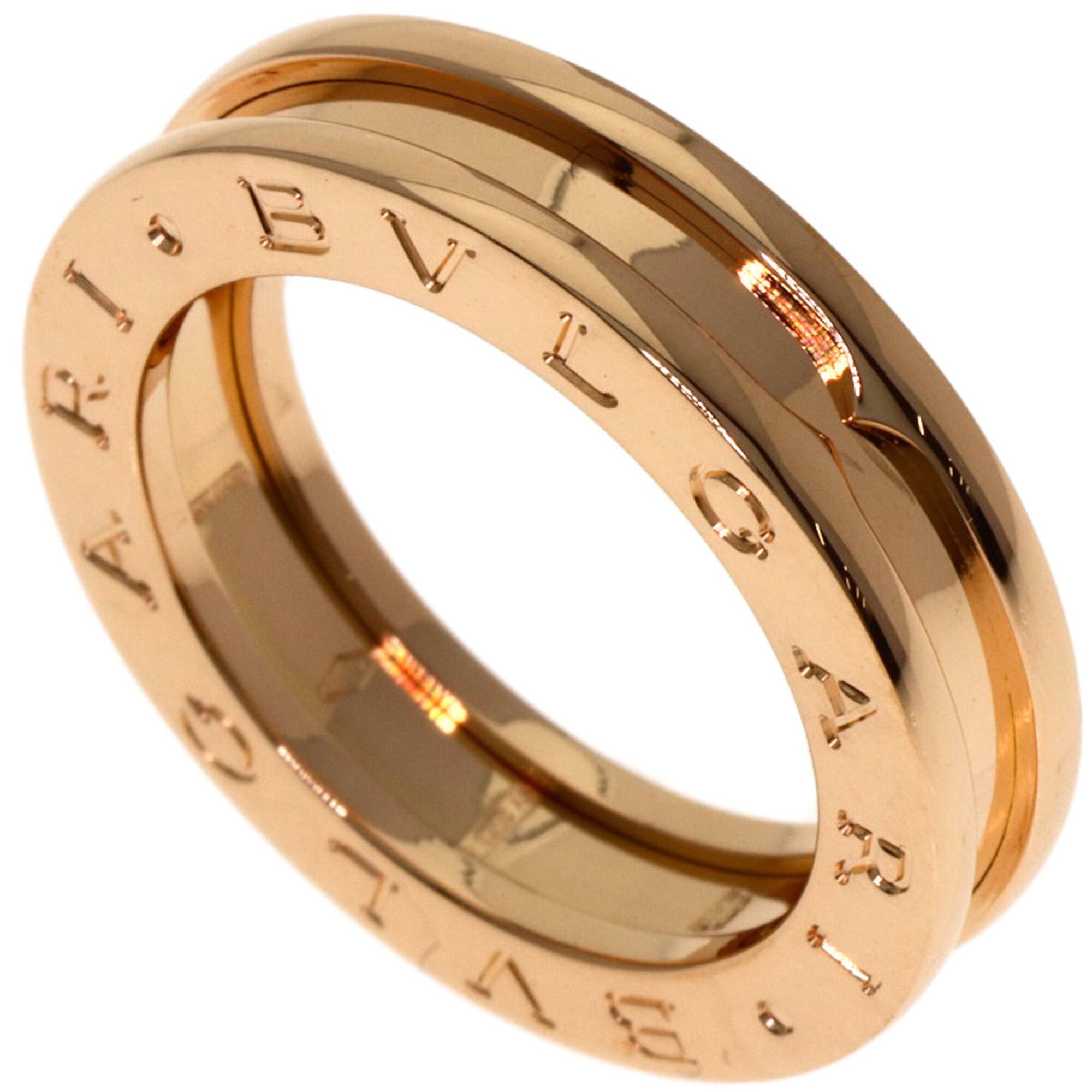 Bvlgari Bulgari B-zero1 1-band ring #50, 18K pink gold, women\'s ring.